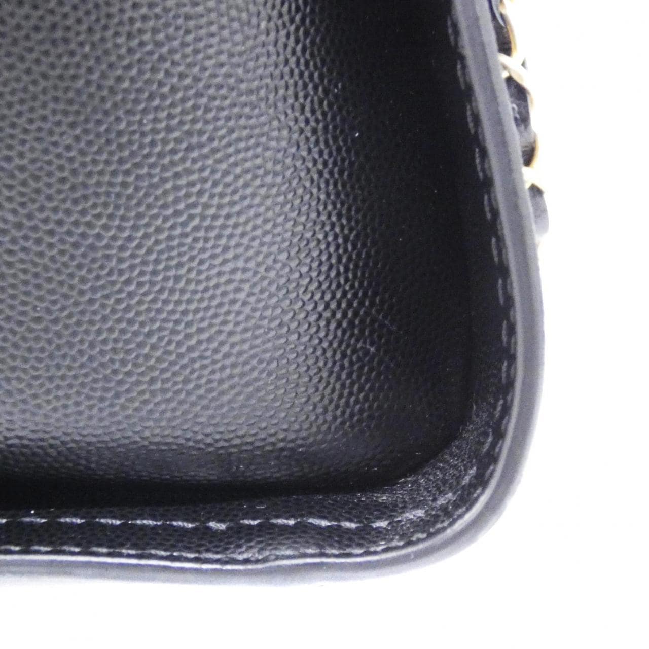 CHANEL Deauville 57069 Bag Grained Calfskin Black Grained Calfskin - Thumbnail 3