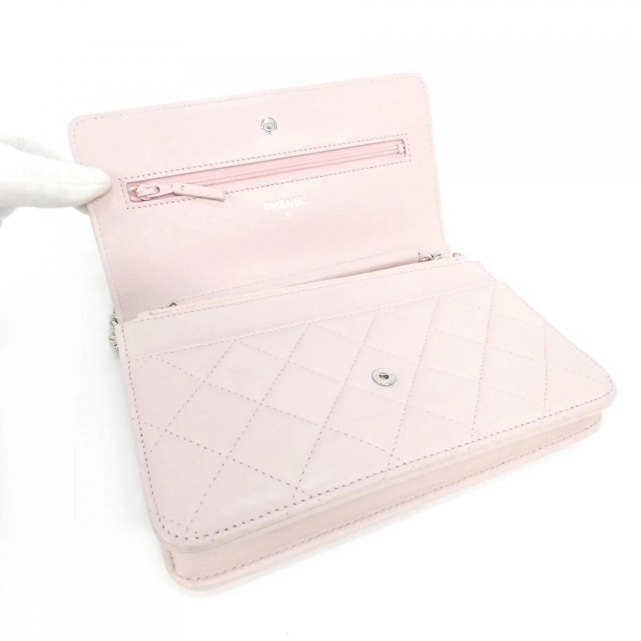 CHANEL Timeless Classic 33814 Wallet Lambskin Pink Lambskin Rank A - Thumbnail 7