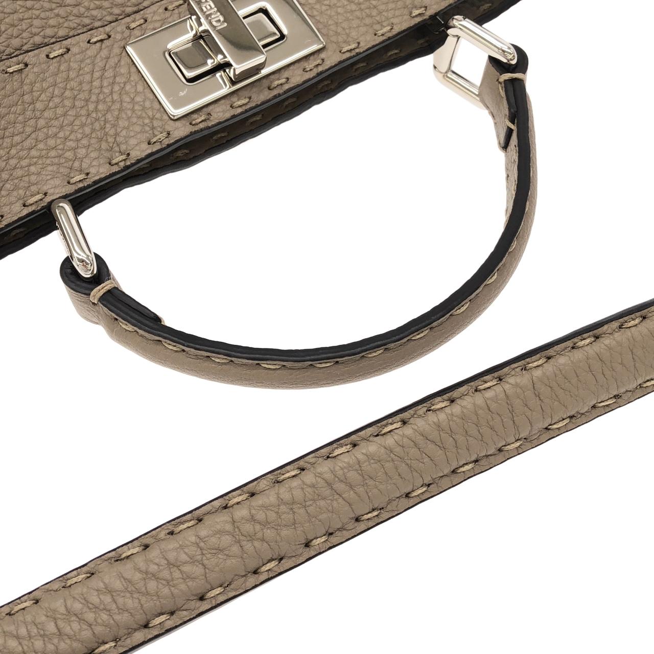 FENDI Peekaboo 8BN327 ADYL Bag Black - Thumbnail 5