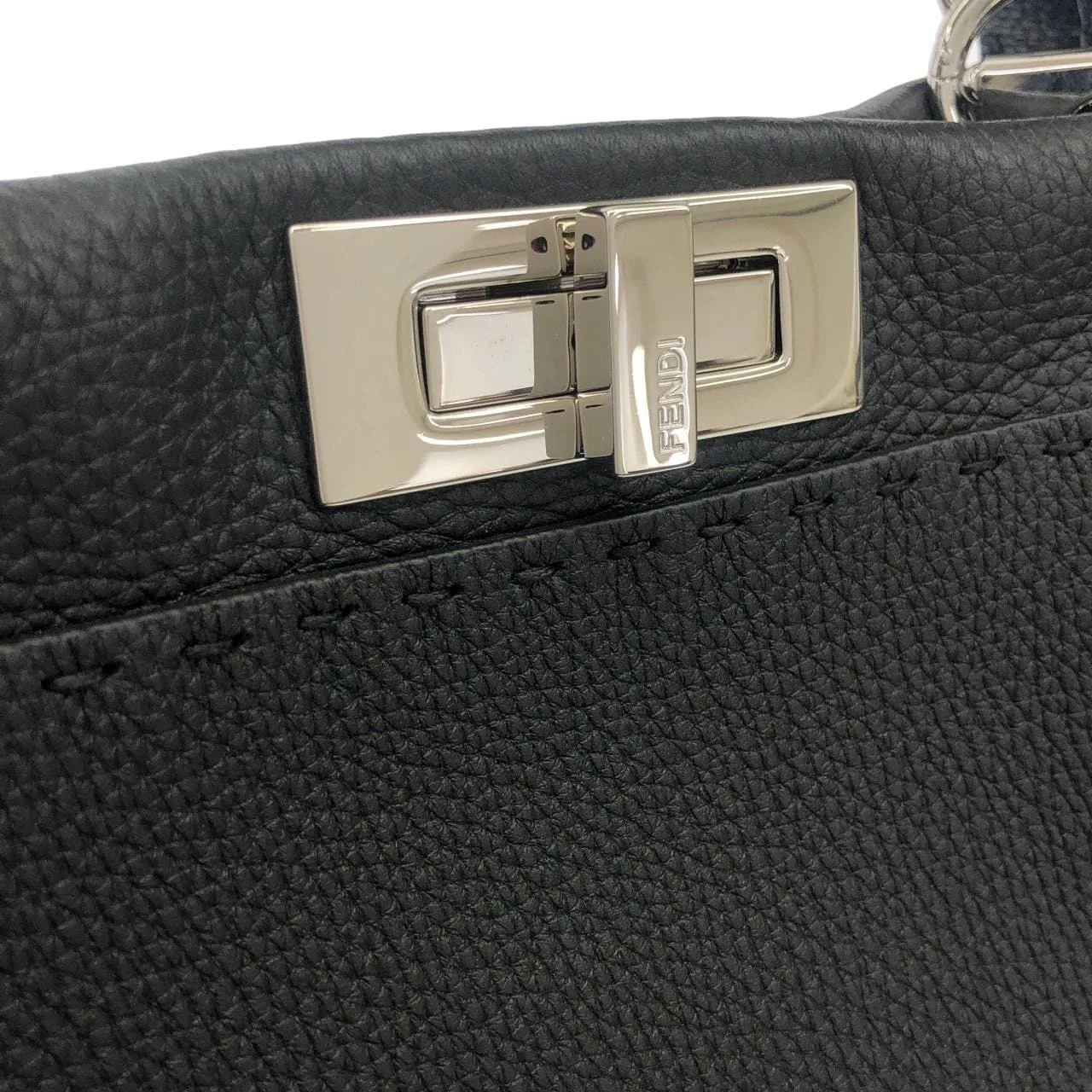 FENDI Peekaboo 8BN290 Q0J Handbag 黑色 中古品A - 縮圖 3