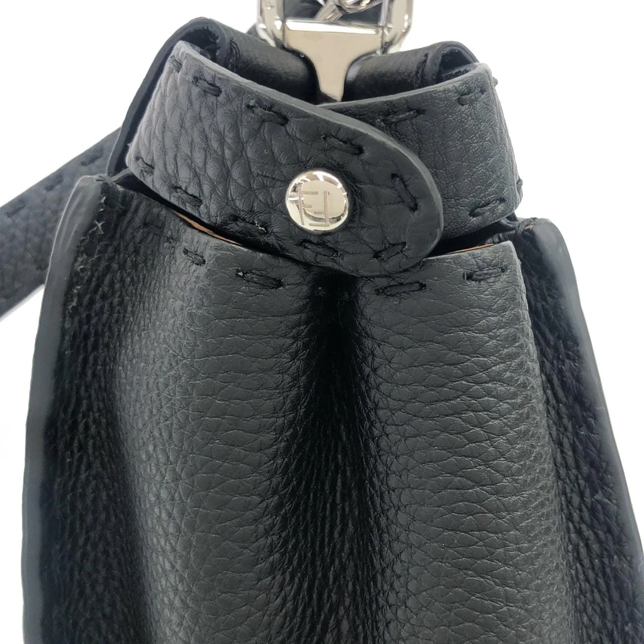 FENDI Peekaboo 8BN290 Q0J Handbag 黑色 中古品A - 縮圖 5