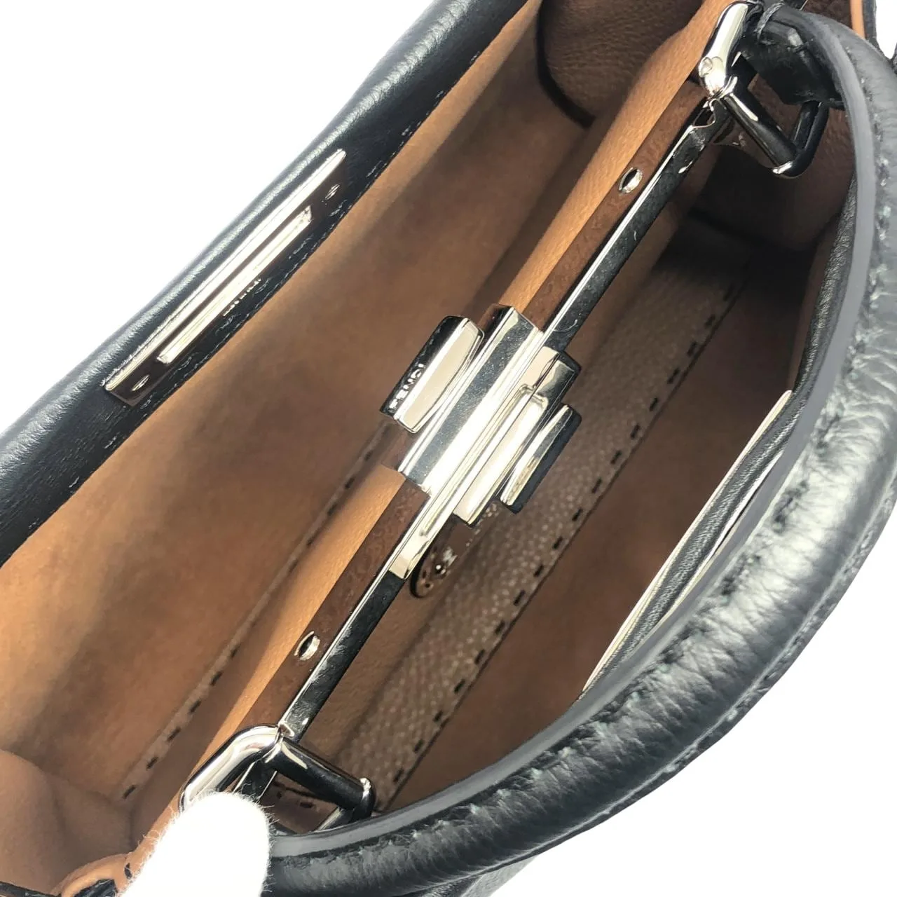 FENDI Peekaboo 8BN290 Q0J Handbag 黑色 中古品A - 縮圖 7