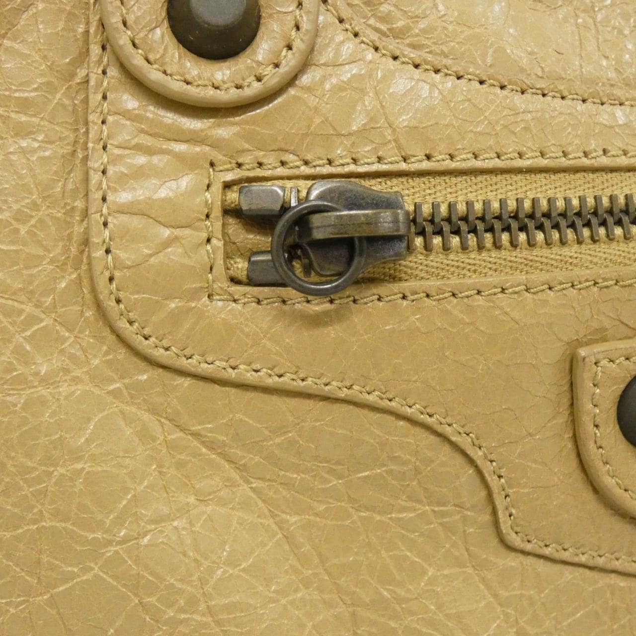 BALENCIAGA 240579 D94JT Bag Lambskin 黑色 羊皮 中古品A - 縮圖 4