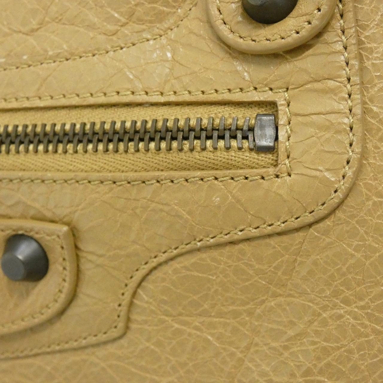 BALENCIAGA 240579 D94JT Bag Lambskin 黑色 羊皮 中古品A - 縮圖 8