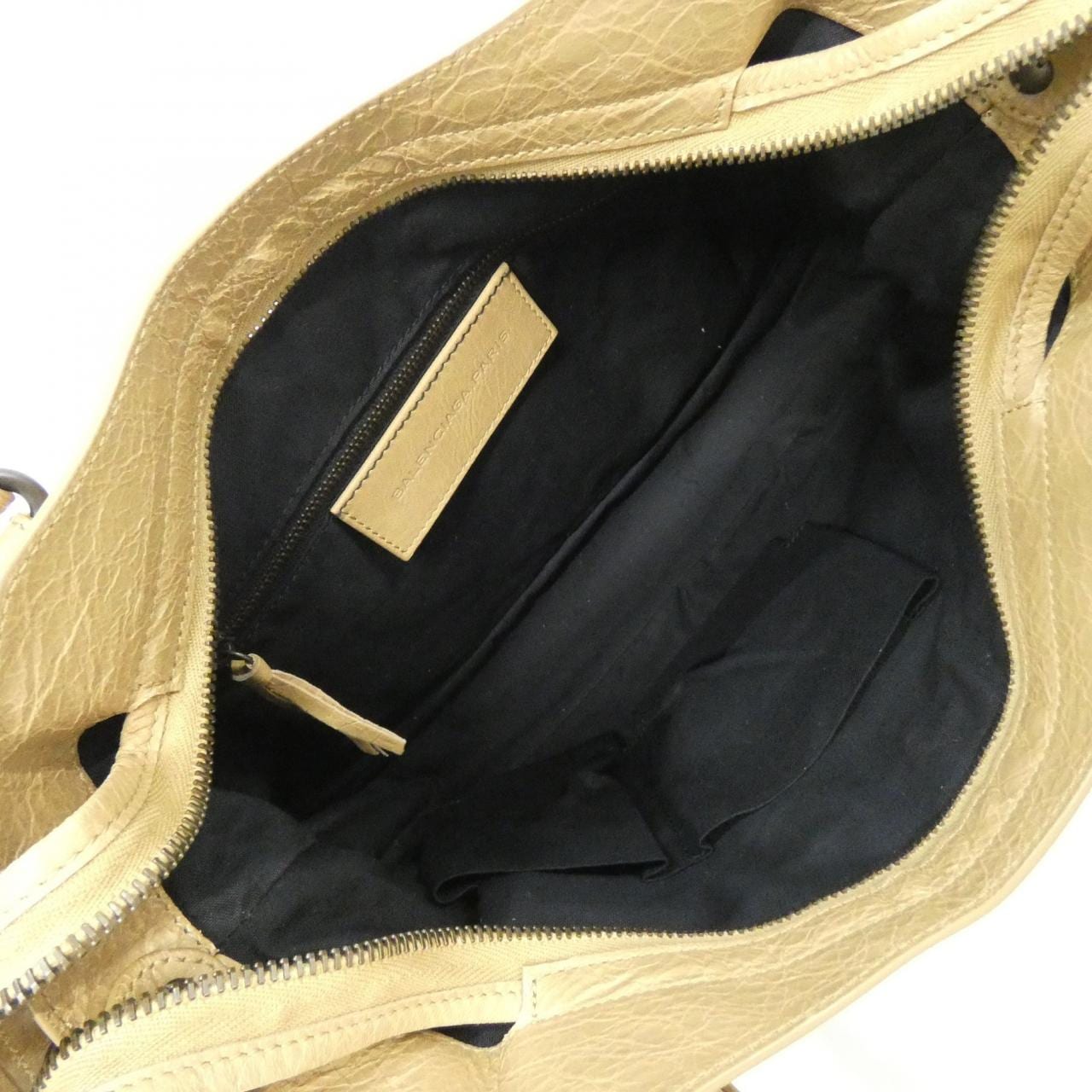 BALENCIAGA 240579 D94JT Bag Lambskin 黑色 羊皮 中古品A - 縮圖 10