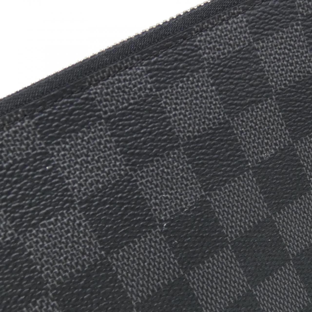 LOUIS VUITTON Pochette N63278 Pochette Damier 黑色 Damier 中古品A - 縮圖 3