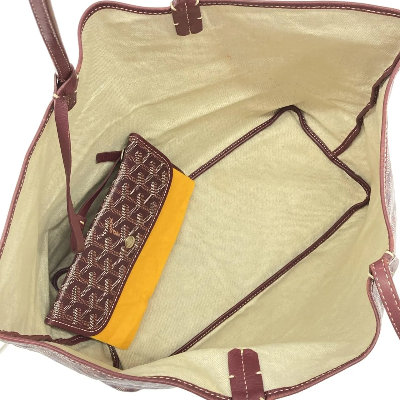 GOYARD Saint Louis AMA LOUIS PM Tote Canvas Black Canvas - Thumbnail 7