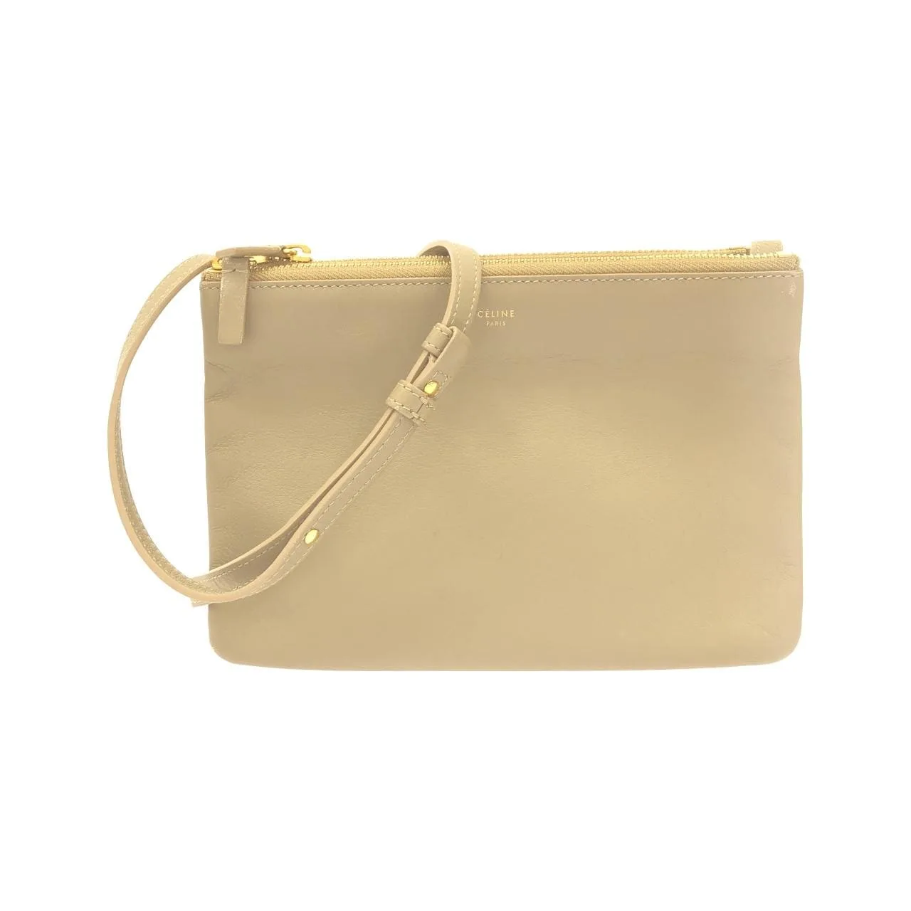 CELINE 165113ETA Shoulder Lambskin Black Lambskin - Thumbnail 2