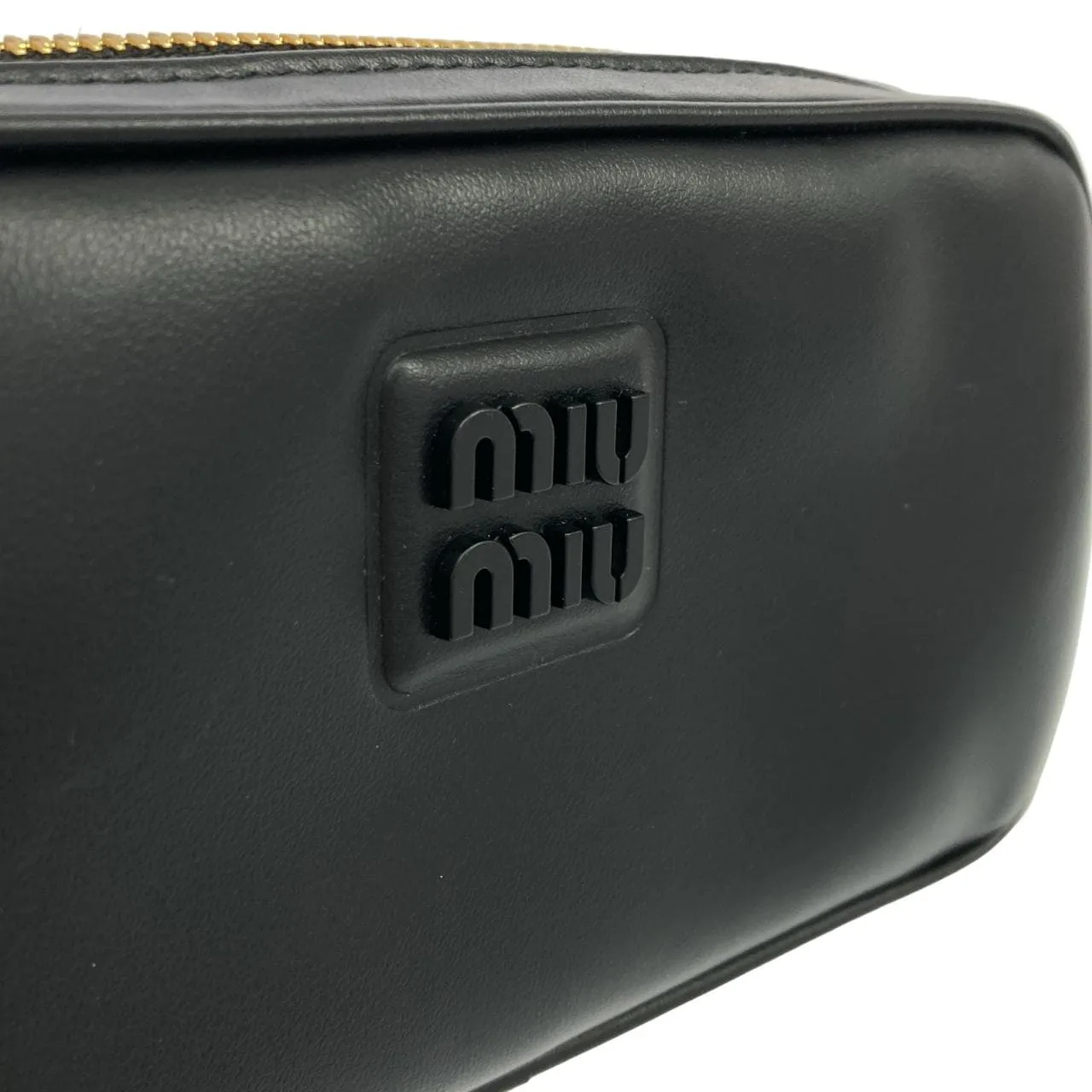 MIU MIU DNP104 Belt 黑色 中古品A - 縮圖 4