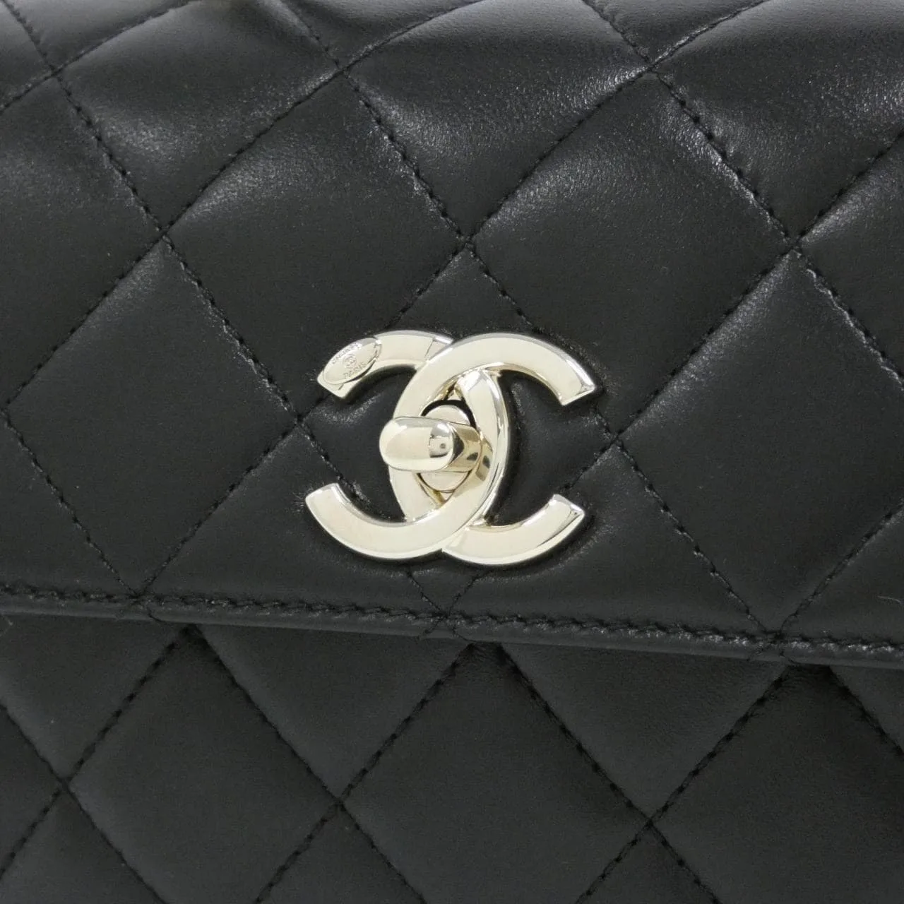 CHANEL AS4654 Handbag Lambskin Black Lambskin - Thumbnail 4