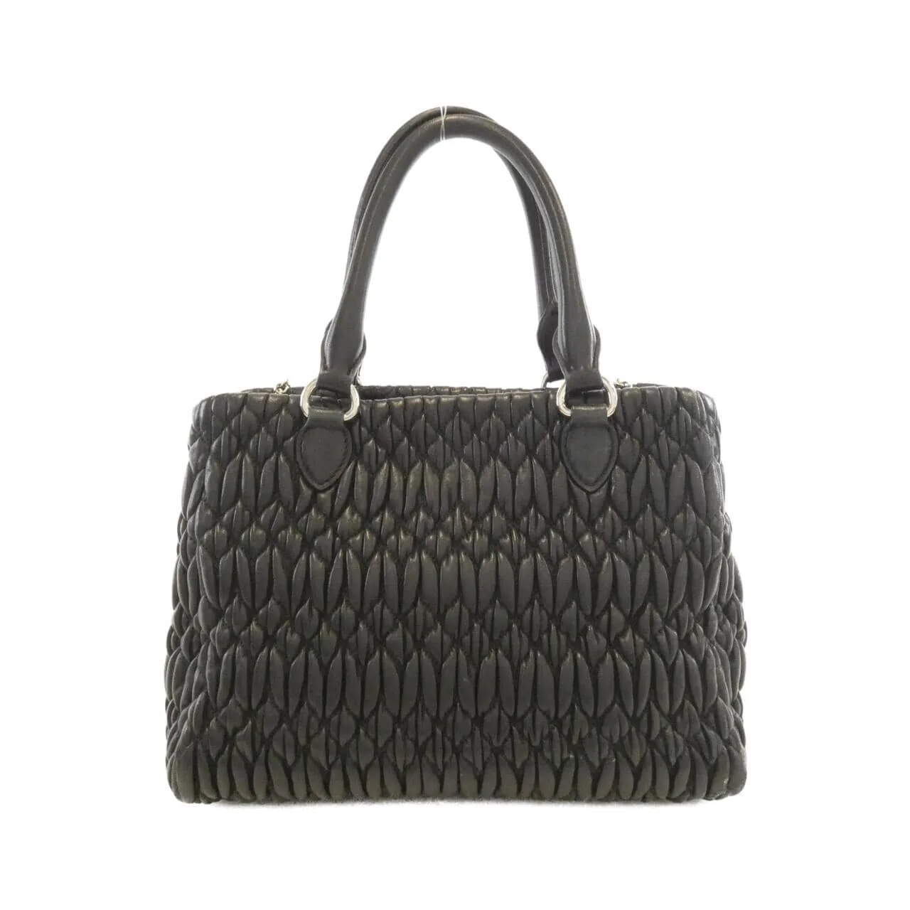 MIU MIU 5BAO67 Handbag 黑色 中古品B - 縮圖 2