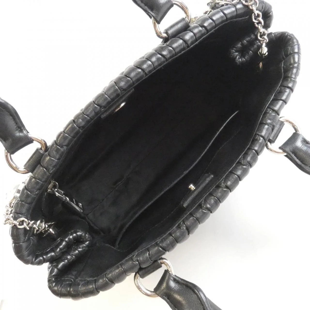 MIU MIU 5BAO67 Handbag 黑色 中古品B - 縮圖 9