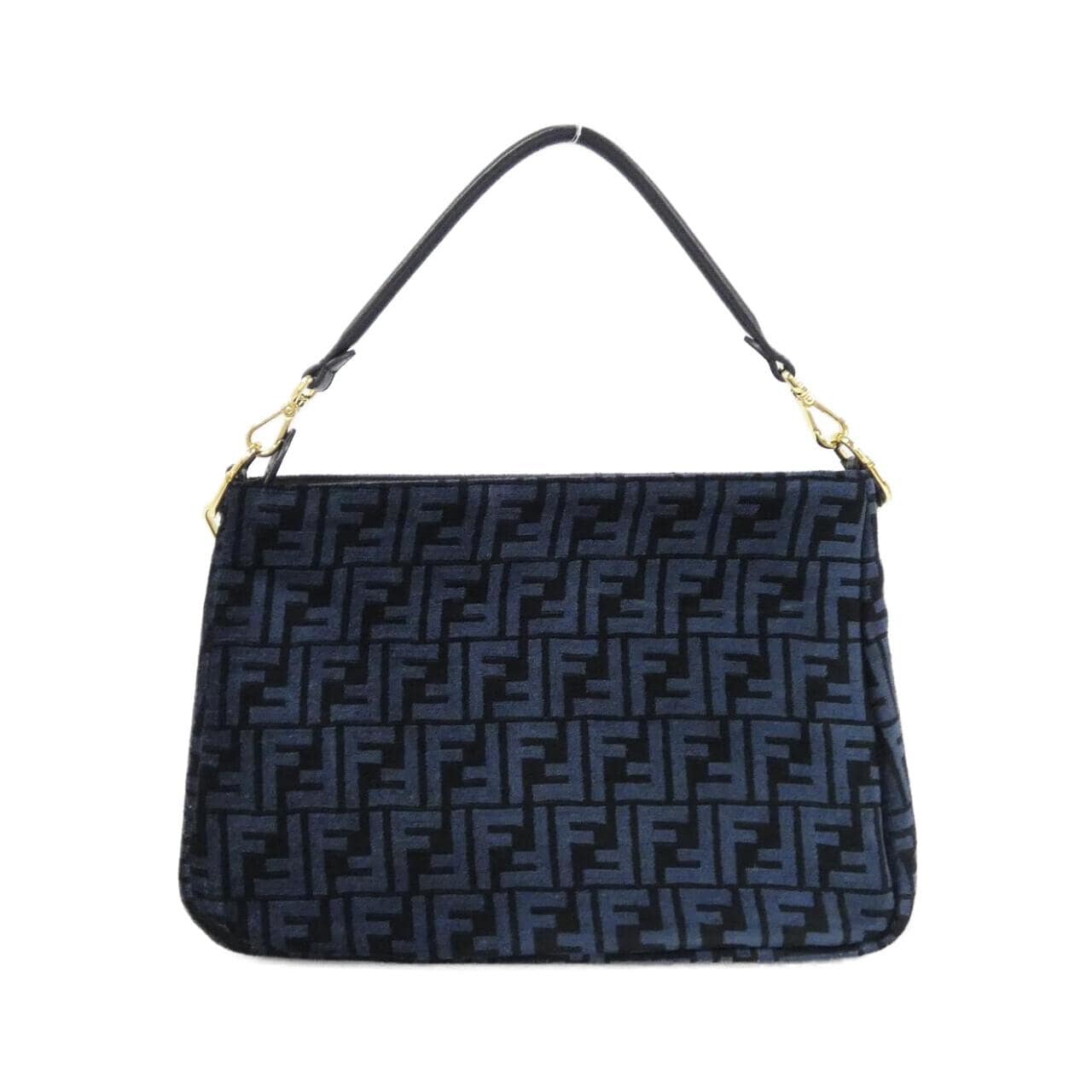 FENDI 8BR805 ALFV Shoulder Bag Cotton Black Cotton - Thumbnail 2