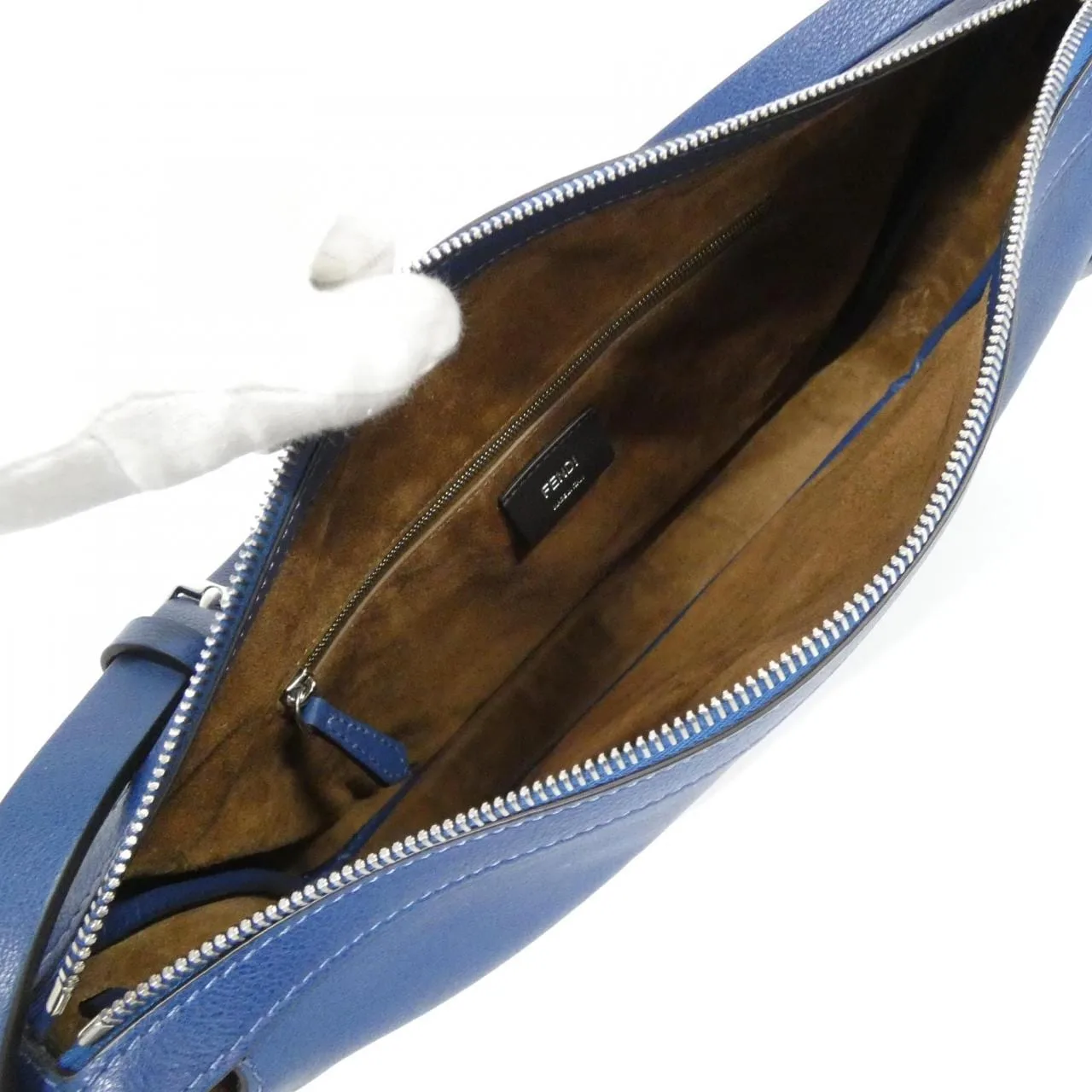 FENDI Baguette 8BR829 AS7A Shoulder Blue - Thumbnail 10