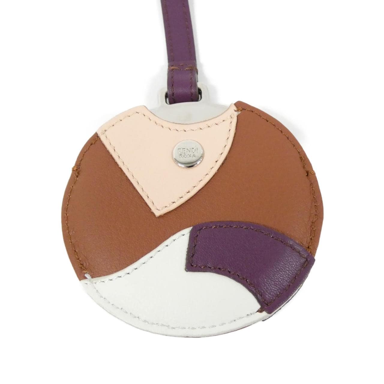 FENDI 7AR455 3PU Key Case Leather 3