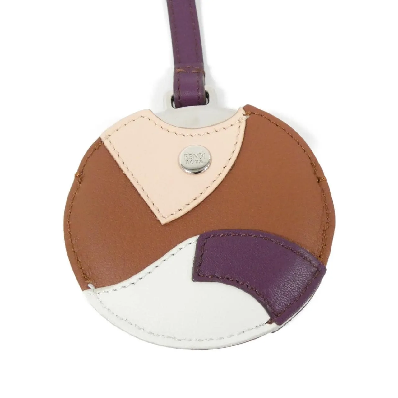FENDI 7AR455 3PU Key Case Leather