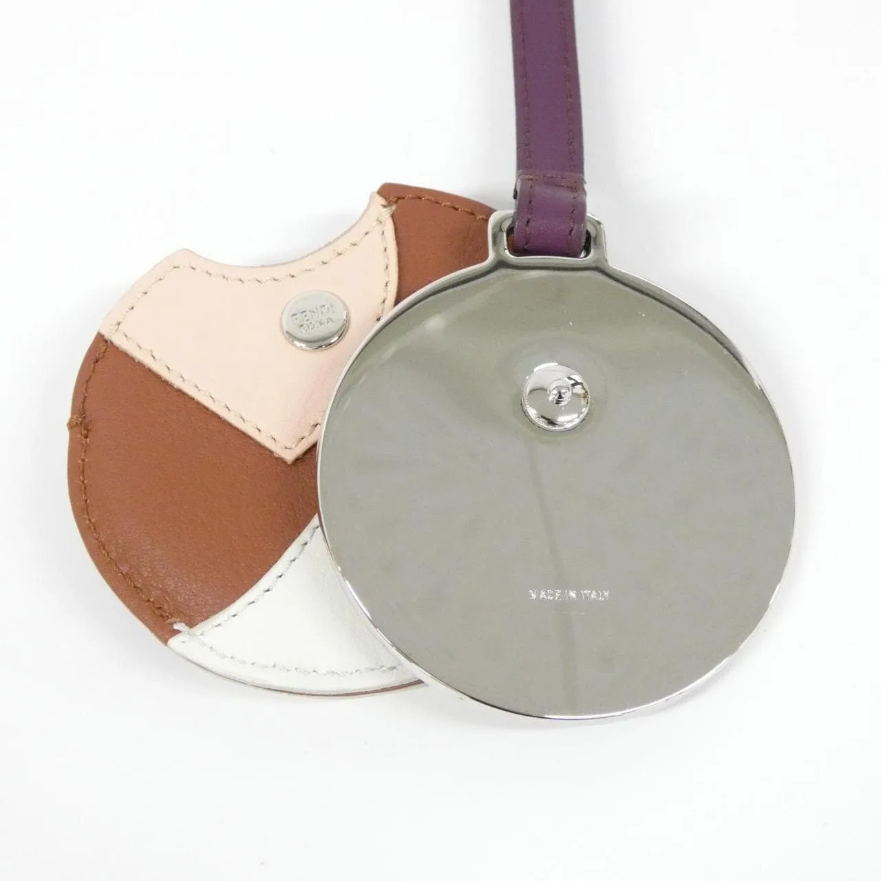 FENDI 7AR455 3PU Key Case Leather