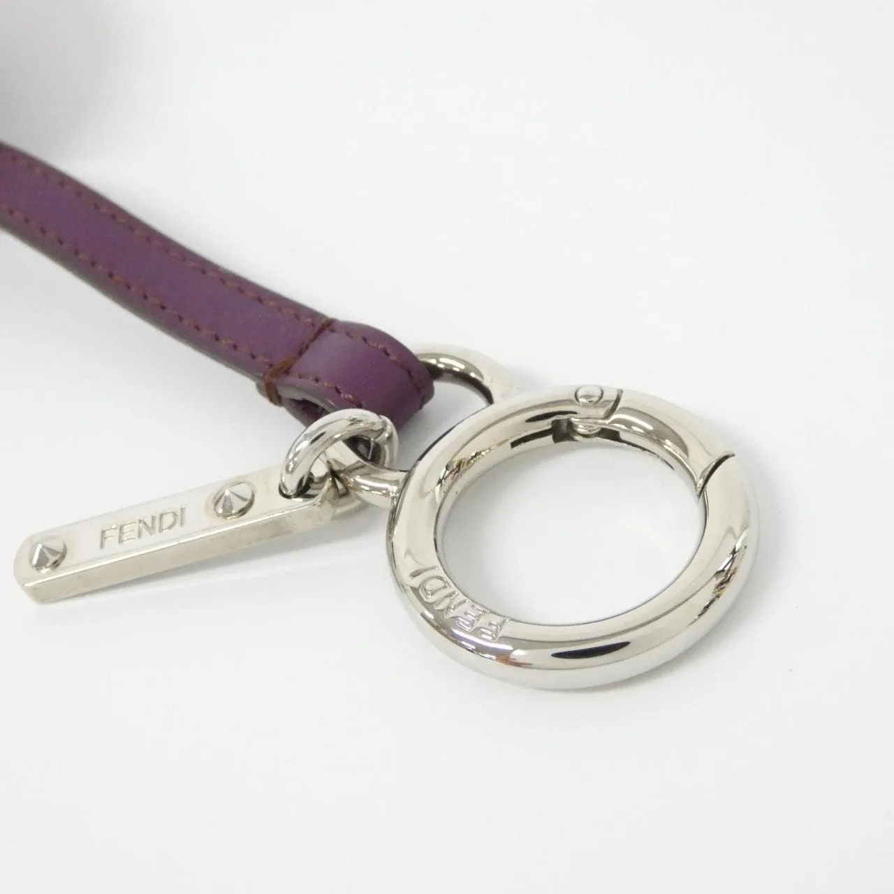 FENDI 7AR455 3PU Key Case Leather