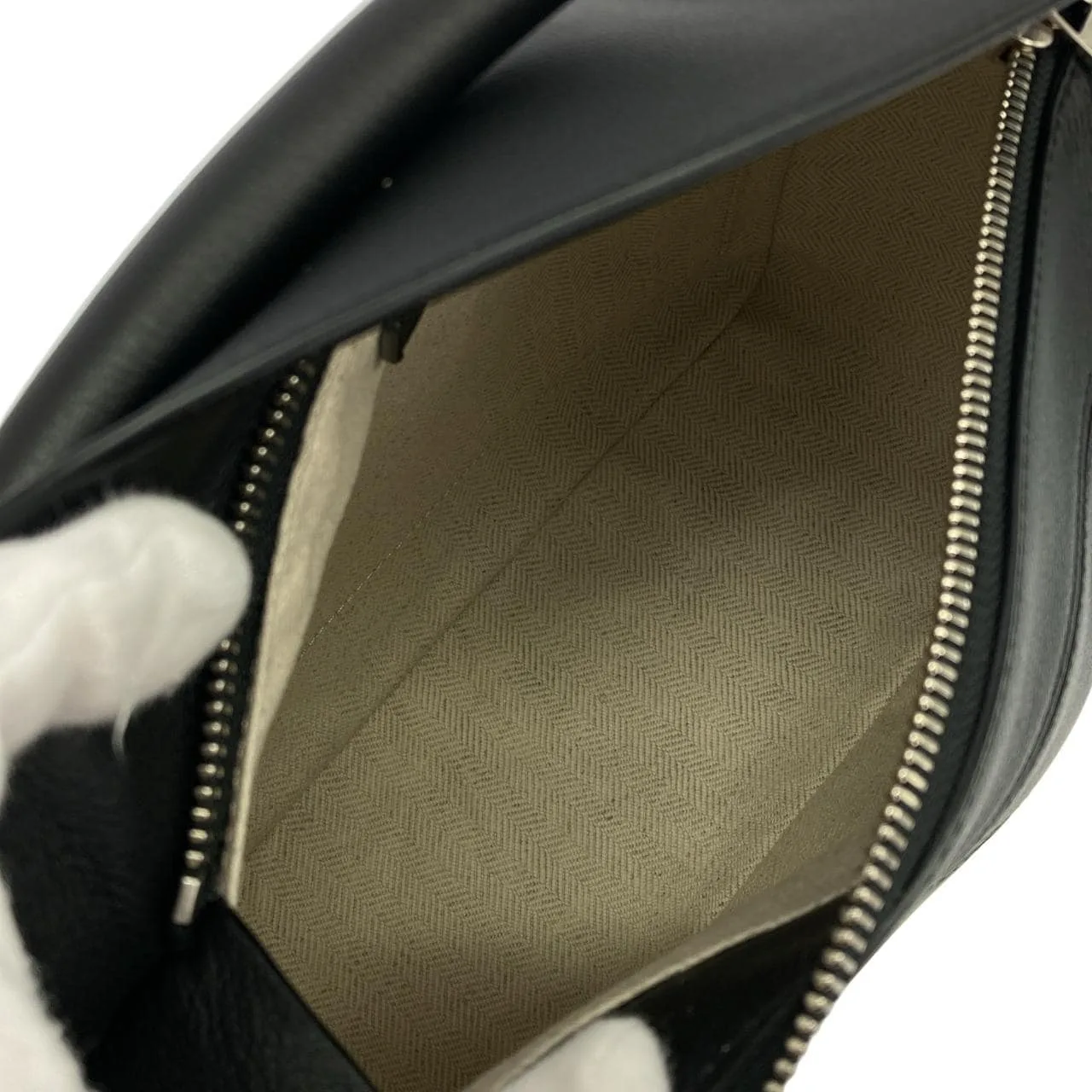 LOEWE Puzzle 322 30 S21 Handbag 黑色 中古品A - 縮圖 7