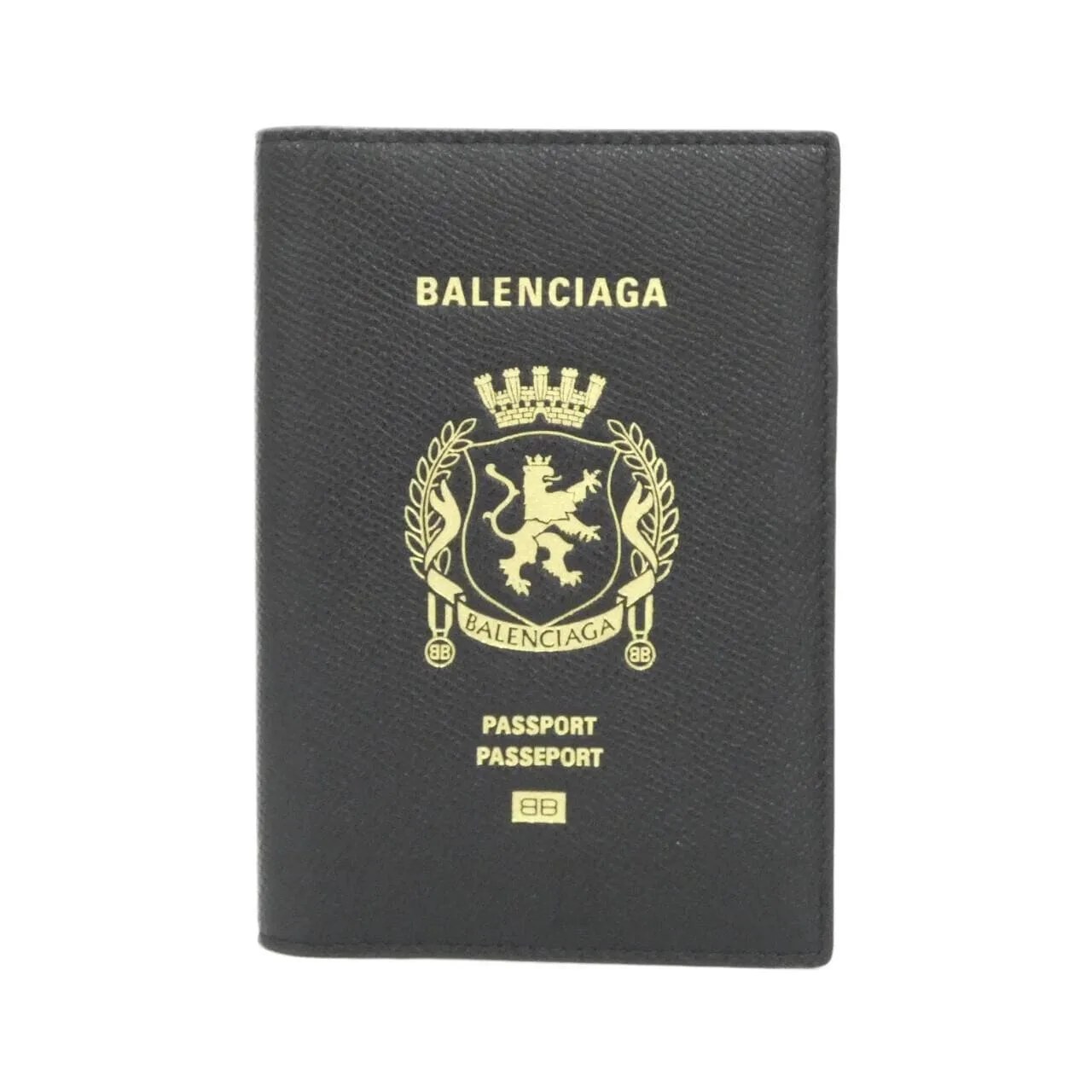 BALENCIAGA 787742 2AA3R Passport Case Black