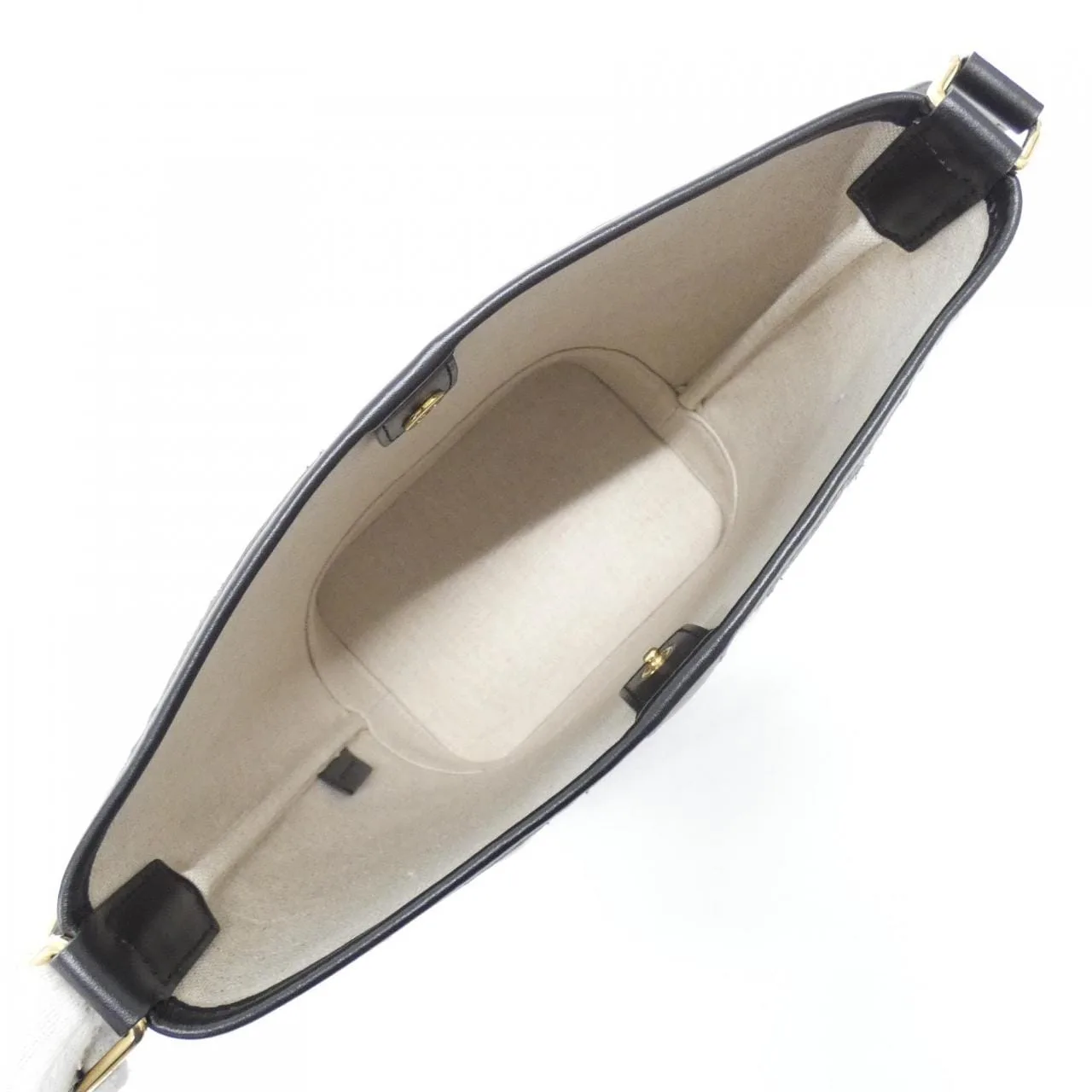 CELINE Triomphe 191442CS8 Shoulder Canvas 黑色 帆布 中古品A - 縮圖 6