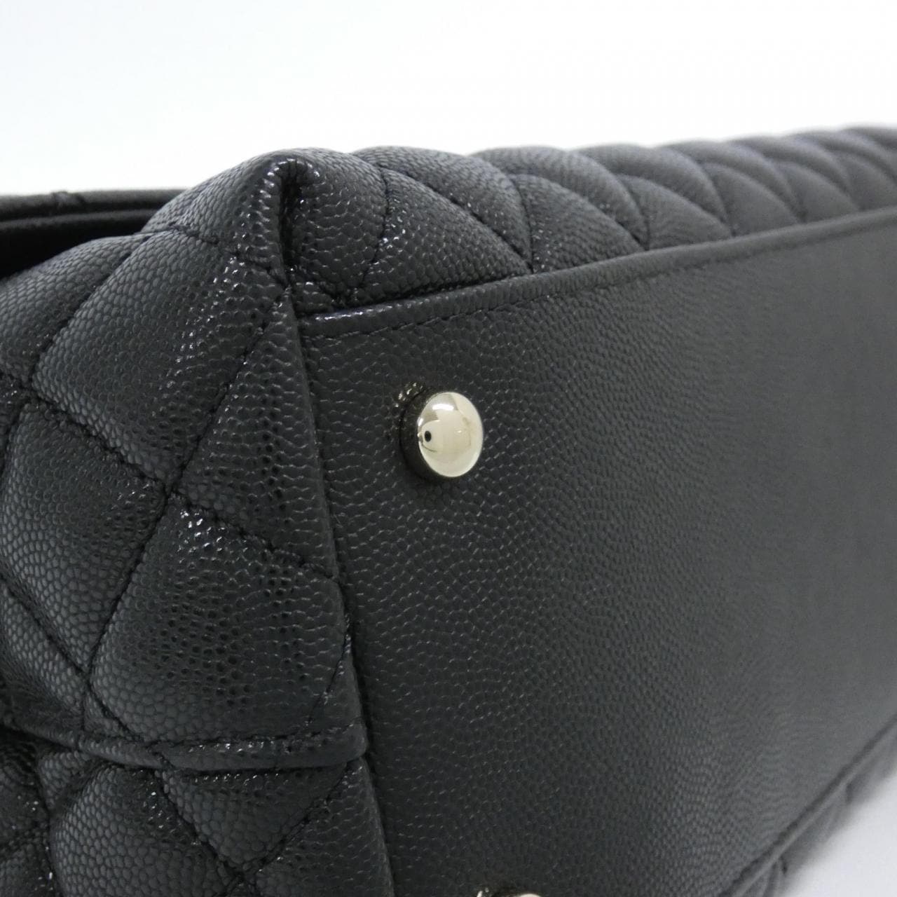 CHANEL Matelasse 92991 Bag Grained Calfskin Black Grained Calfskin - Thumbnail 4