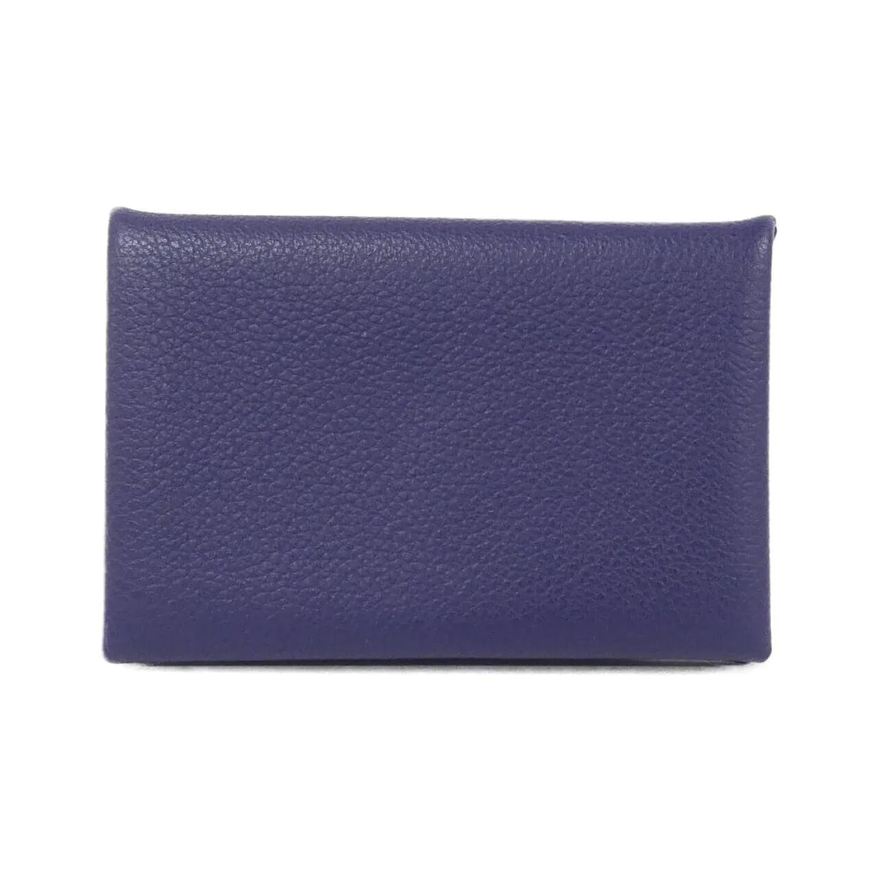 HERMES 064954CK Card Case Blue
