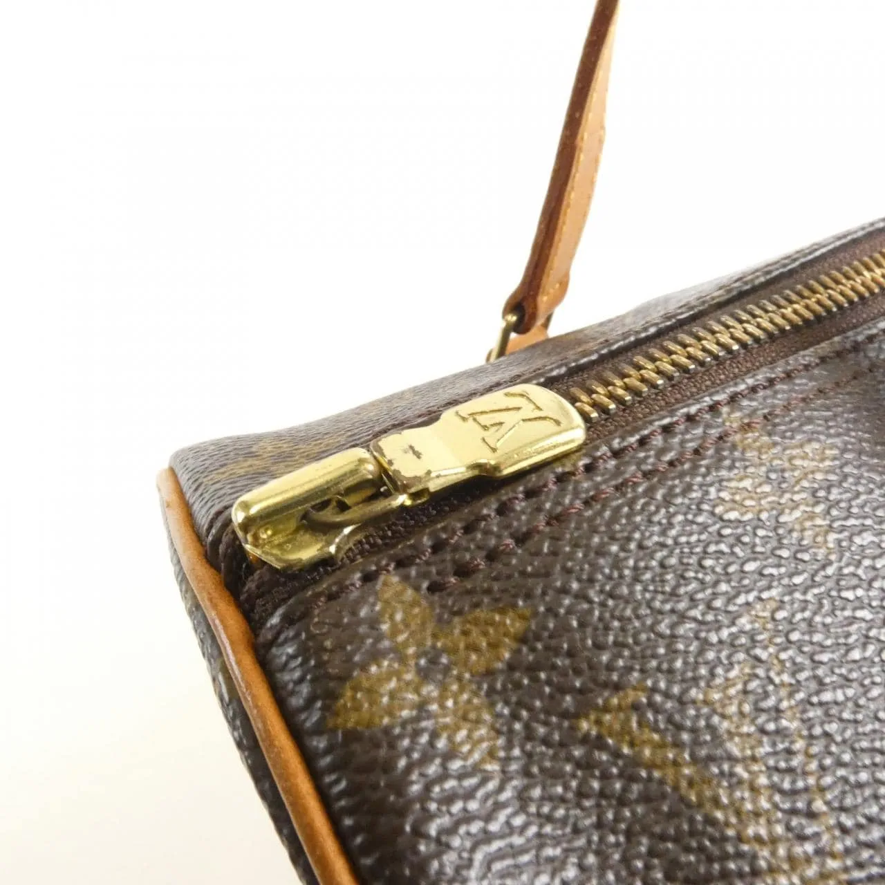 LOUIS VUITTON Papillon M51385 Handbag Monogram 黑色 Monogram 中古品B - 縮圖 3