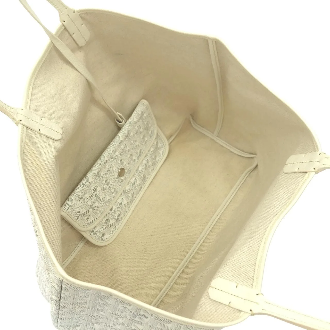 GOYARD Saint Louis AMA LOUIS PM Tote Canvas White Canvas - Thumbnail 7