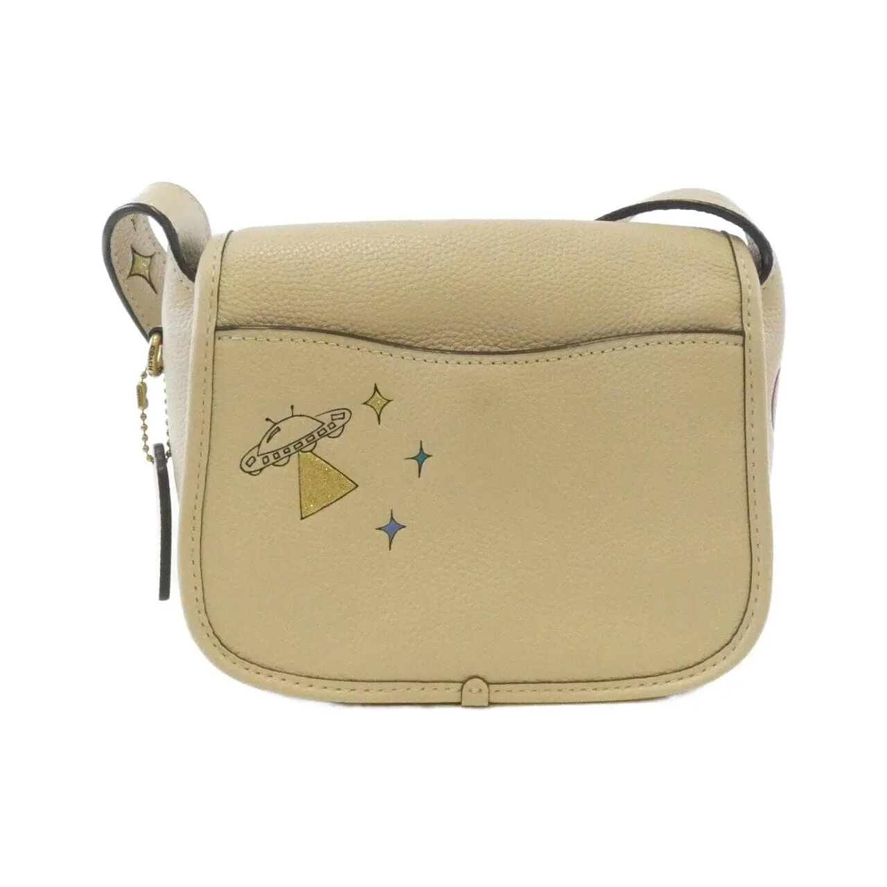 COACH CK397 Shoulder Leather 米色 皮革 中古品A - 縮圖 2