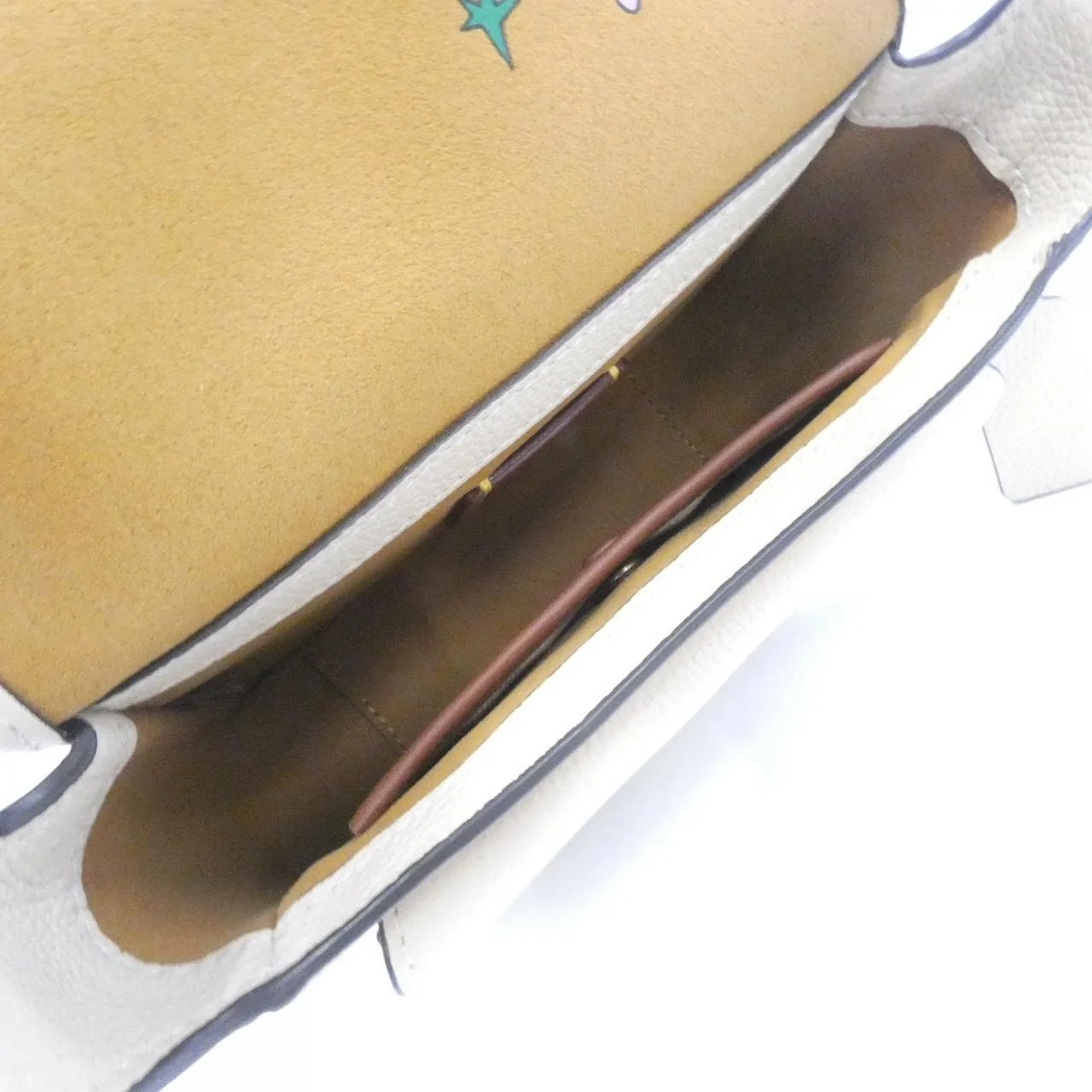 COACH CK397 Shoulder Leather 米色 皮革 中古品A - 縮圖 7