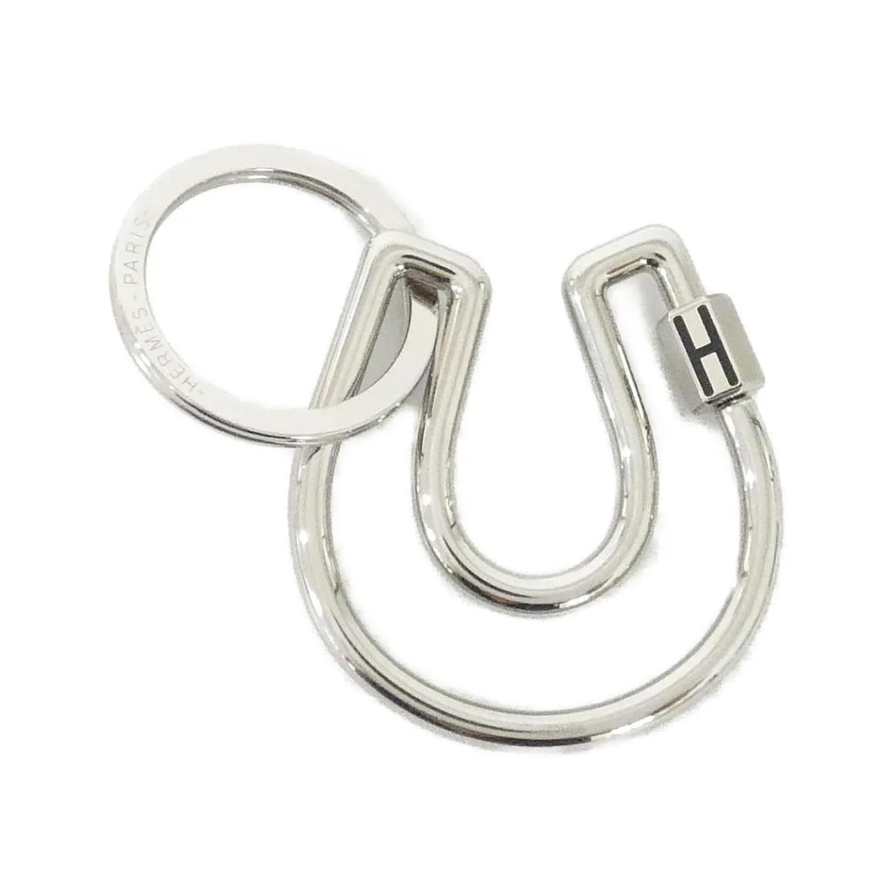 HERMES 077329FJ Key Case Black