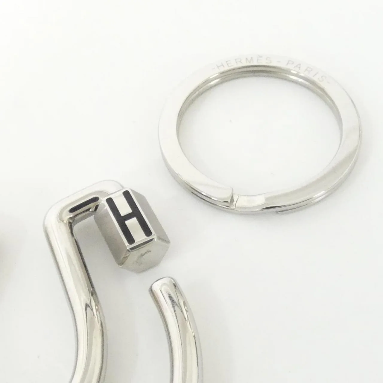 HERMES 077329FJ Key Case 黑色 中古品A - 縮圖 7