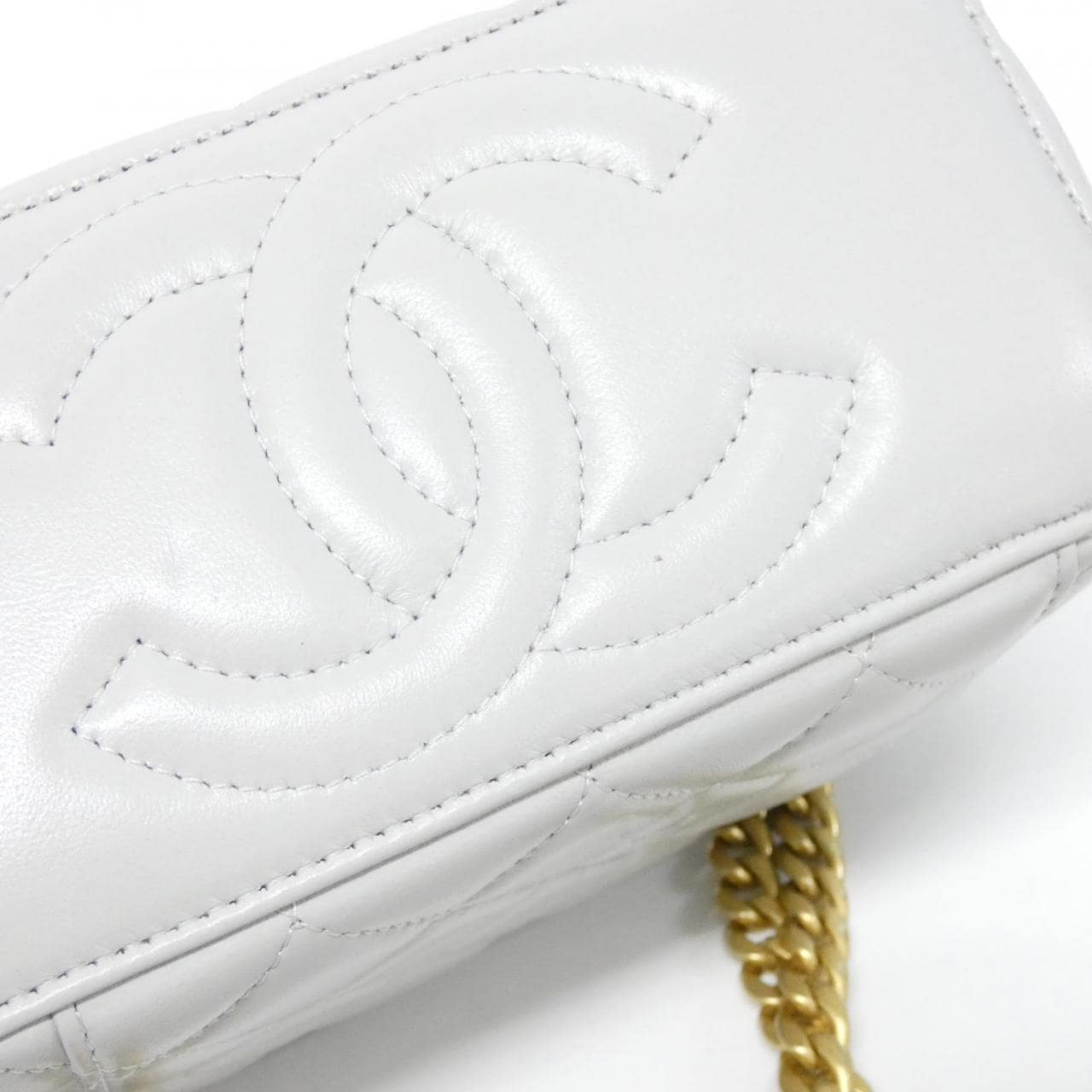 CHANEL AP3204 Shoulder Bag Lambskin Grey Lambskin - Thumbnail 3