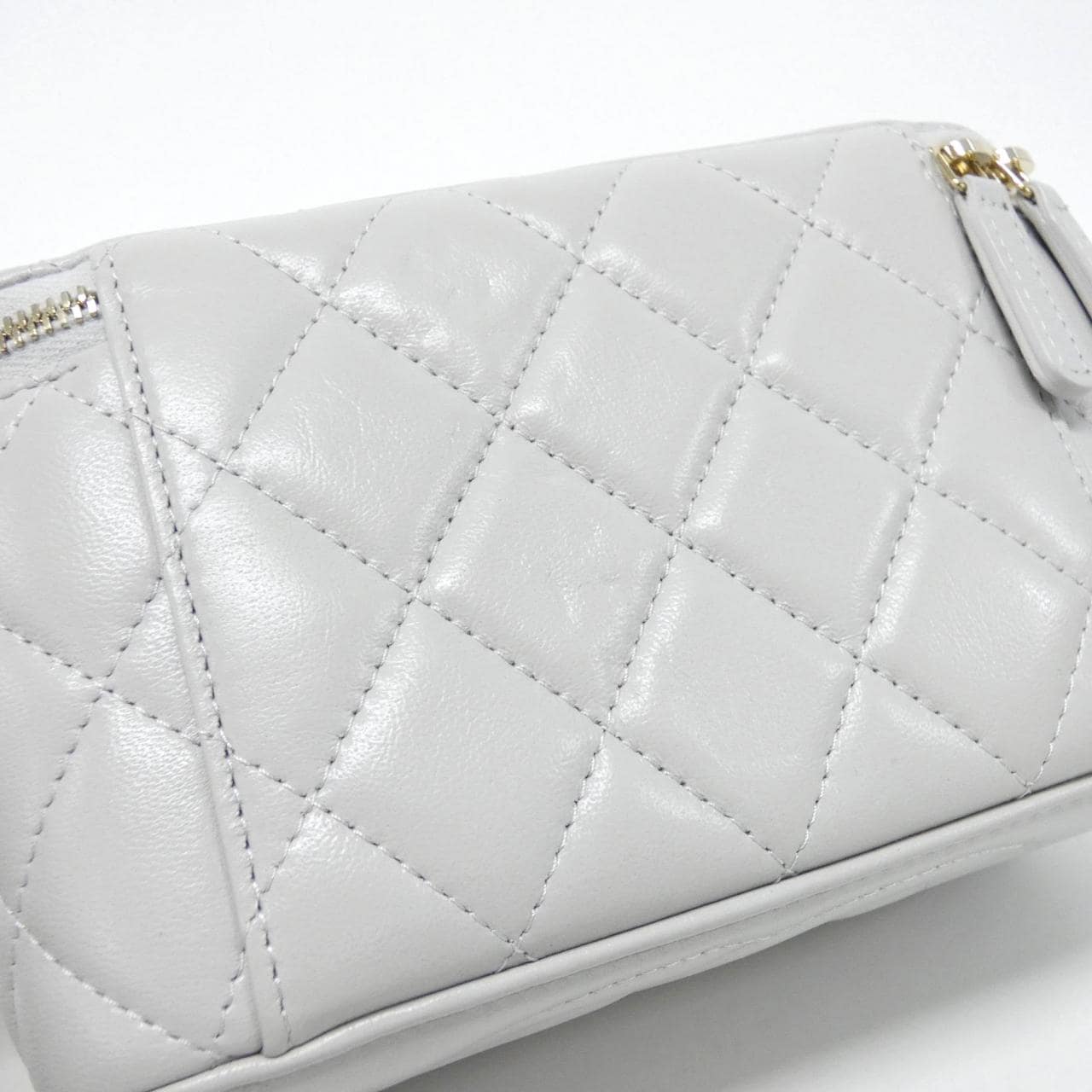 CHANEL AP3204 Shoulder Bag Lambskin Grey Lambskin - Thumbnail 6