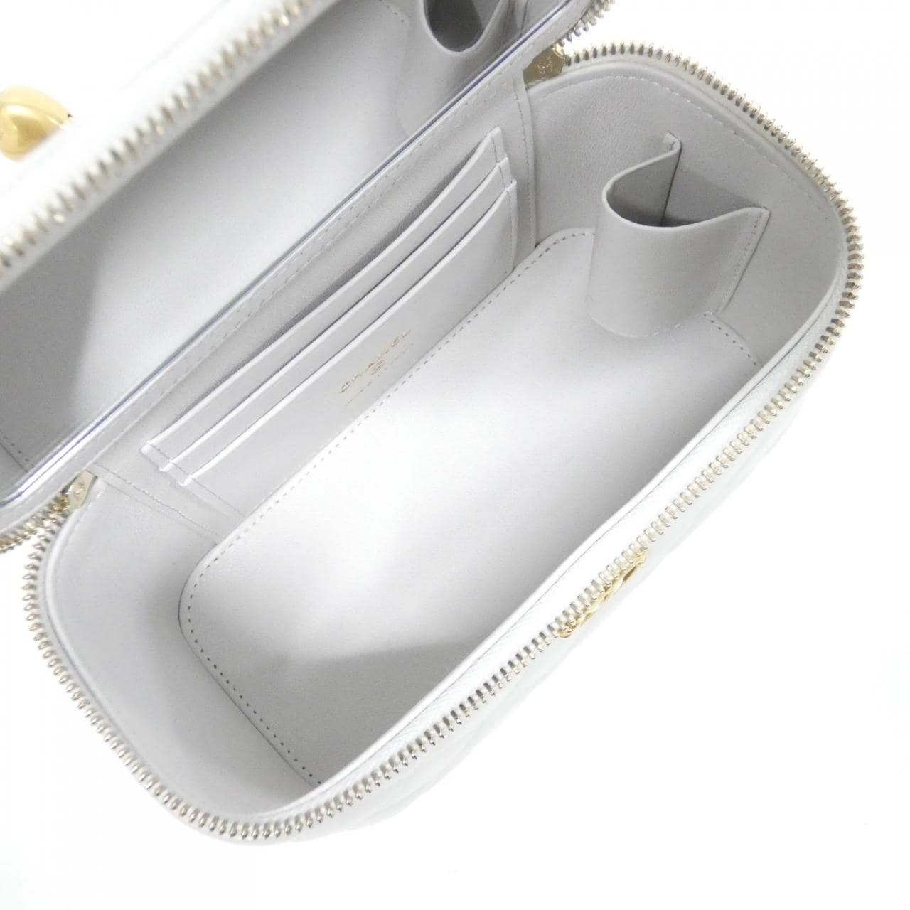 CHANEL AP3204 Shoulder Bag Lambskin Grey Lambskin - Thumbnail 9