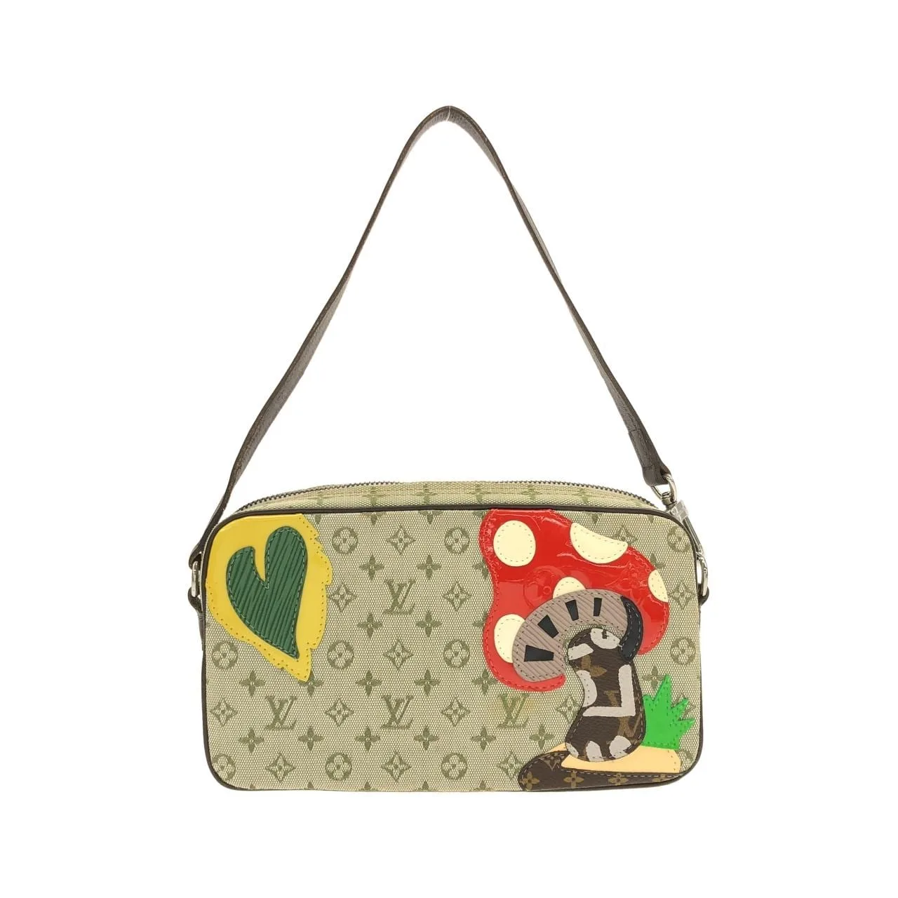 LOUIS VUITTON Pochette M92274 Pochette Canvas Black