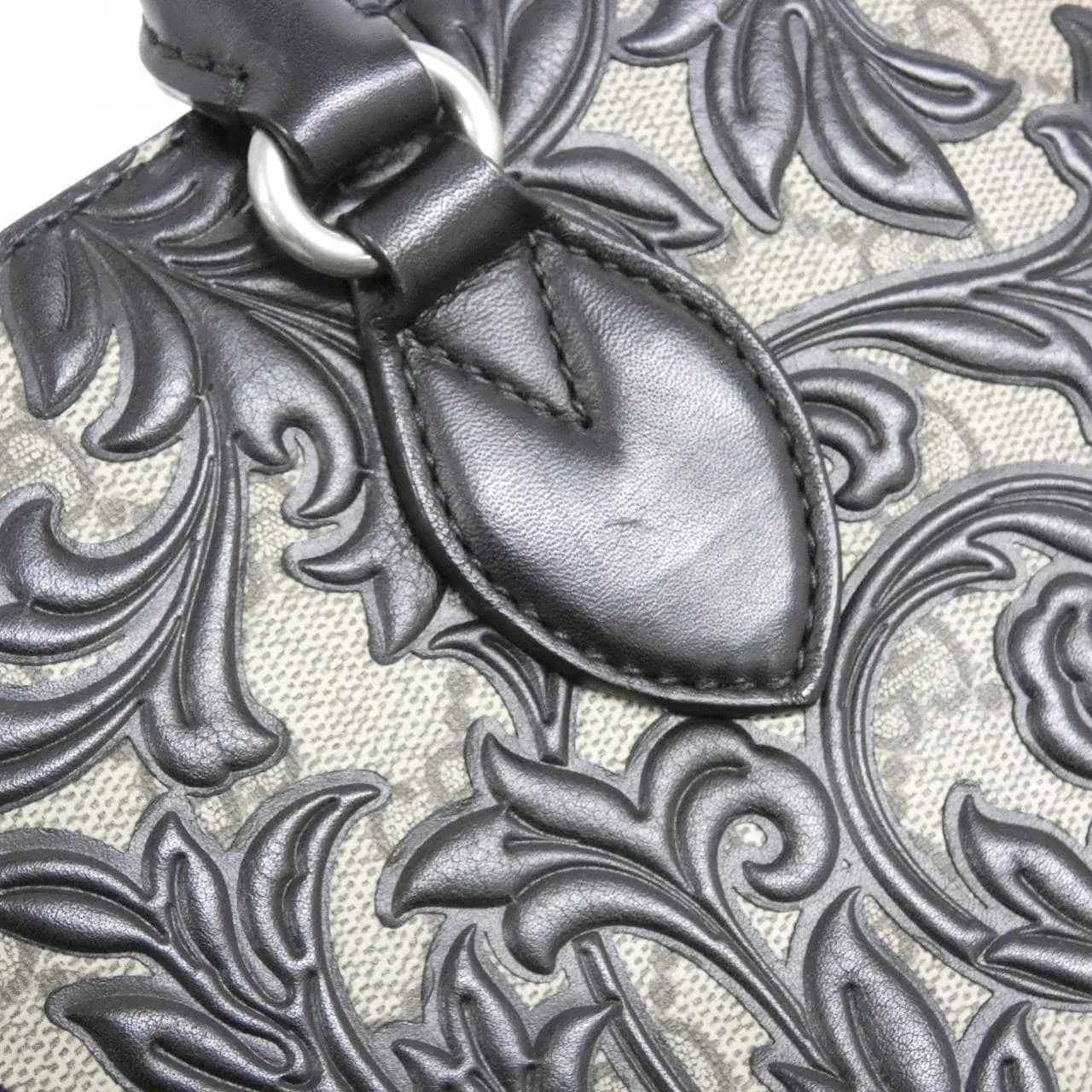 GUCCI 409531 KLQPN Handbag Canvas Black Canvas Rank A - Thumbnail 5