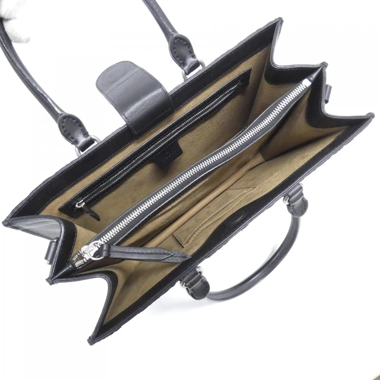 GUCCI 409531 KLQPN Handbag Canvas Black Canvas Rank A - Thumbnail 7