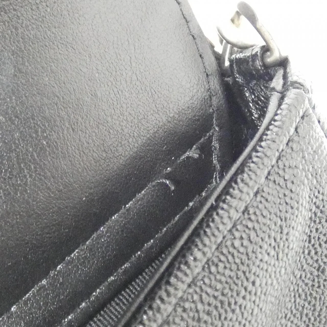 CHANEL Boy Chanel AP3013 Wallet Grained Calfskin 黑色 荔枝紋牛皮 中古品A - 縮圖 9