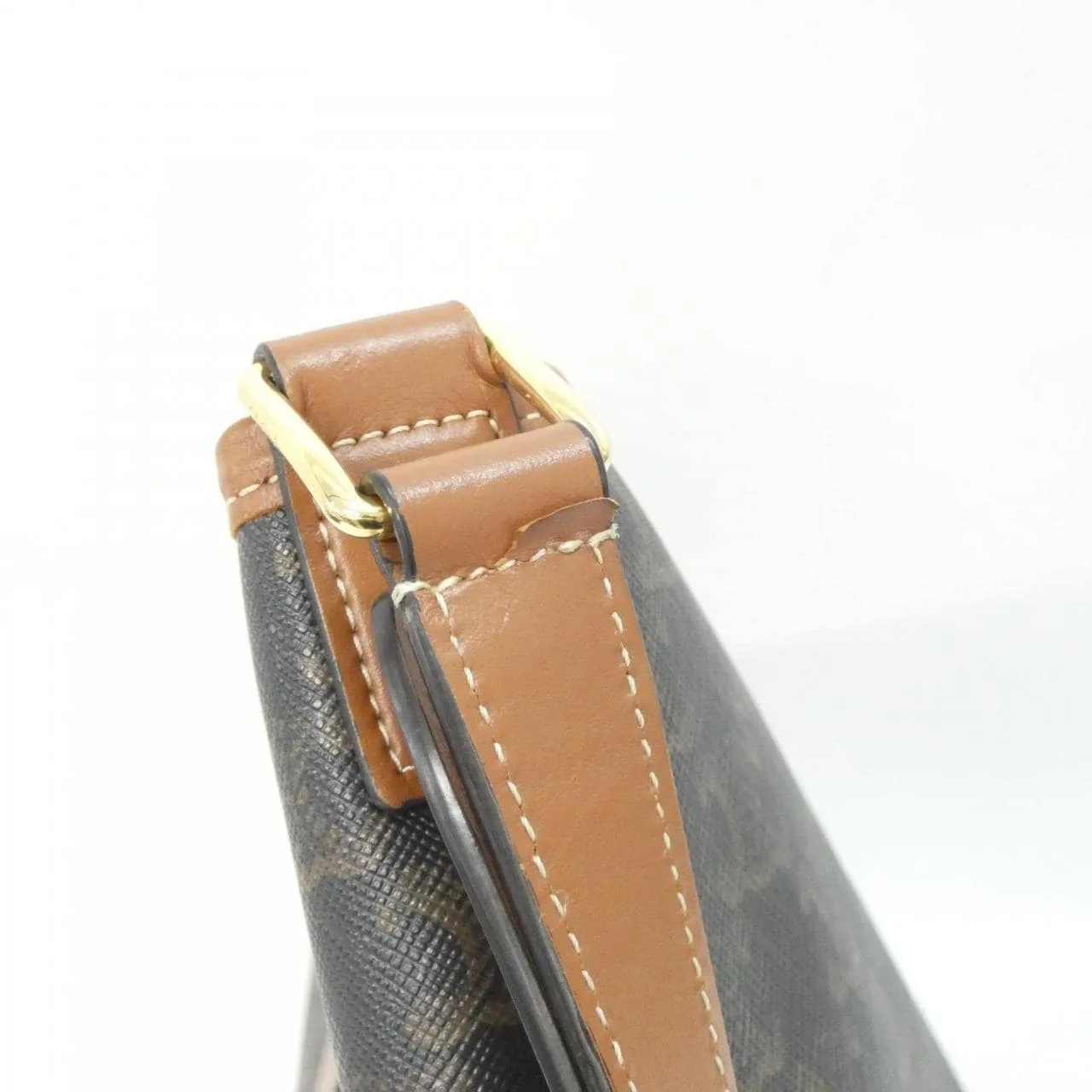 CELINE Triomphe 191132CAS Shoulder Canvas 黑色 帆布 中古品A - 縮圖 8