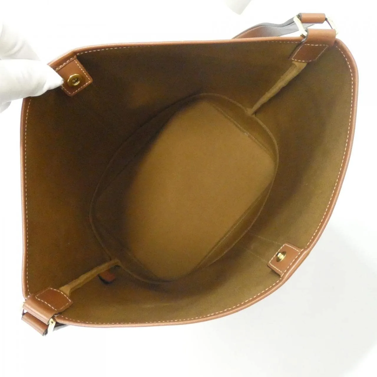 CELINE Triomphe 191132CAS Shoulder Canvas 黑色 帆布 中古品A - 縮圖 9