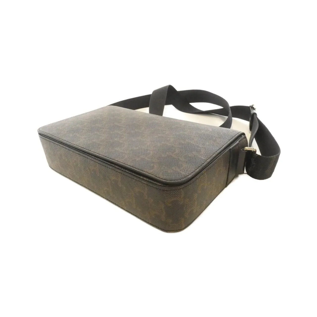 CELINE 111592ETH Shoulder Canvas 黑色 帆布 中古品A - 縮圖 3