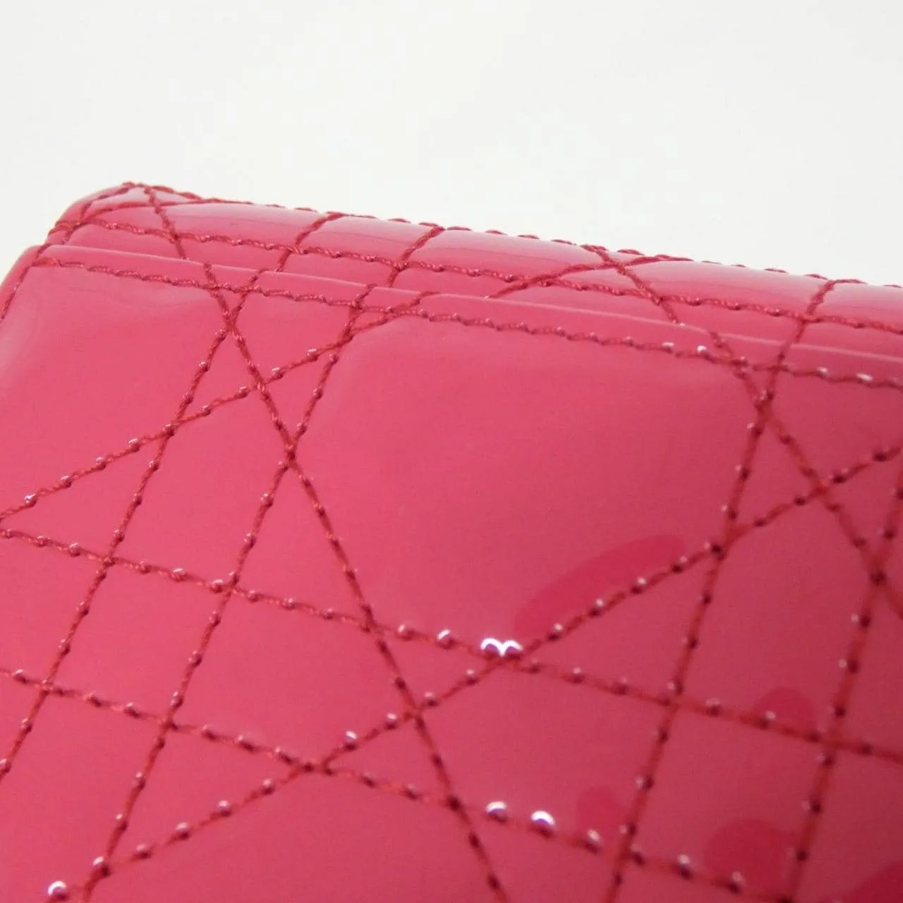 DIOR Lady Dior S0181OVRB Wallet Patent Leather Black Patent Leather Rank A - Thumbnail 5