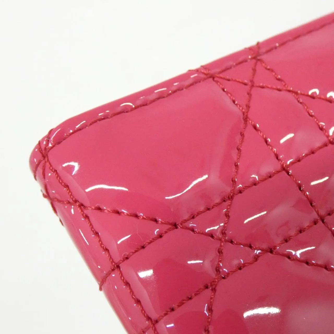 DIOR Lady Dior S0181OVRB Wallet Patent Leather Black Patent Leather Rank A - Thumbnail 6