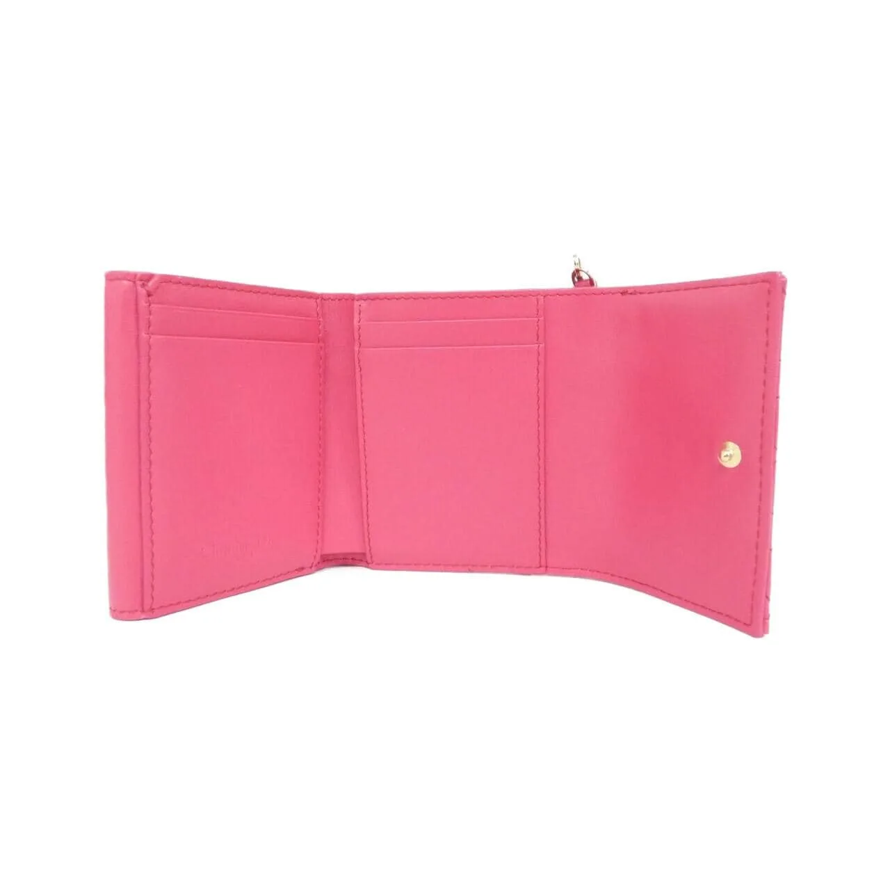 DIOR Lady Dior S0181OVRB Wallet Patent Leather Black Patent Leather Rank A - Thumbnail 7