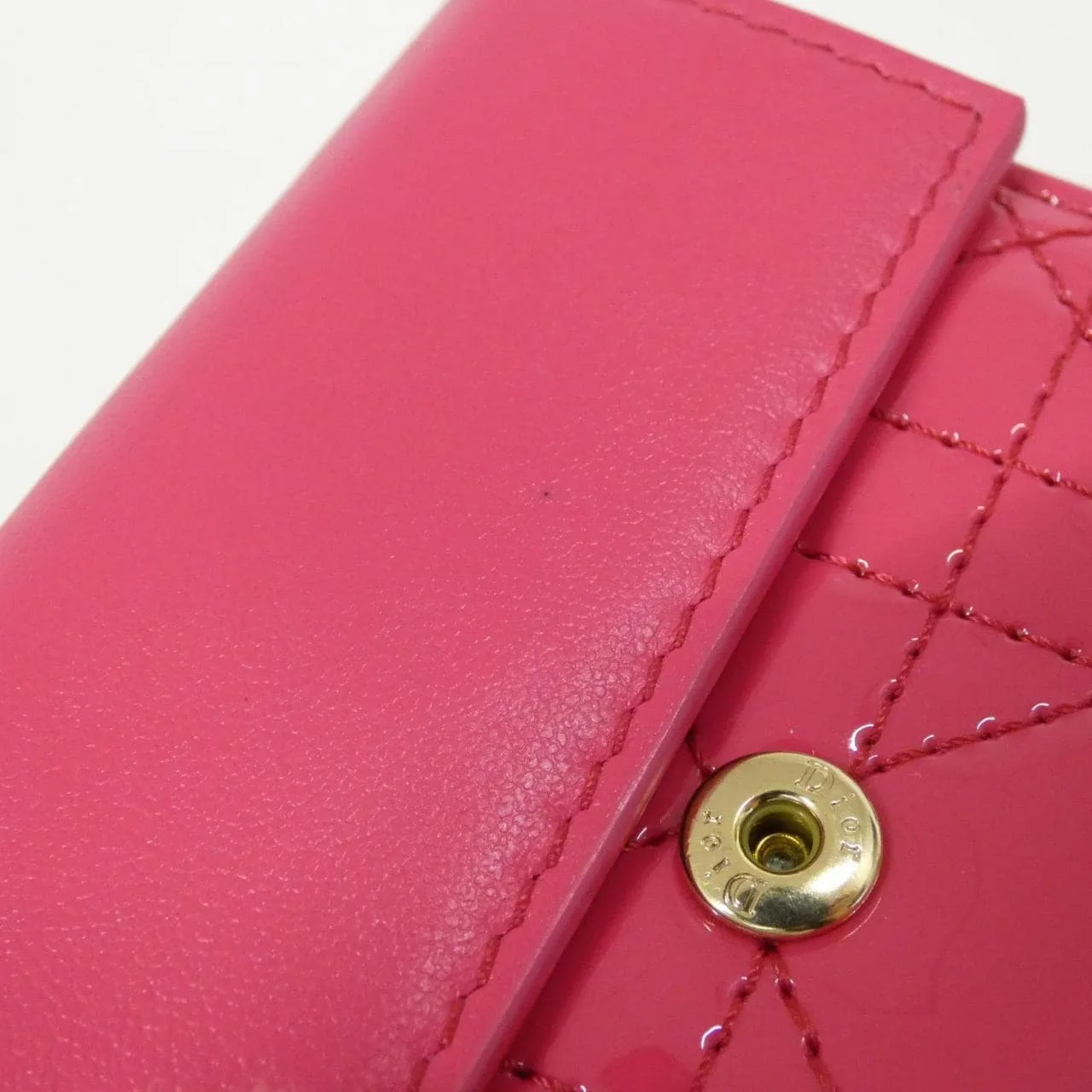 DIOR Lady Dior S0181OVRB Wallet Patent Leather Black Patent Leather Rank A - Thumbnail 8