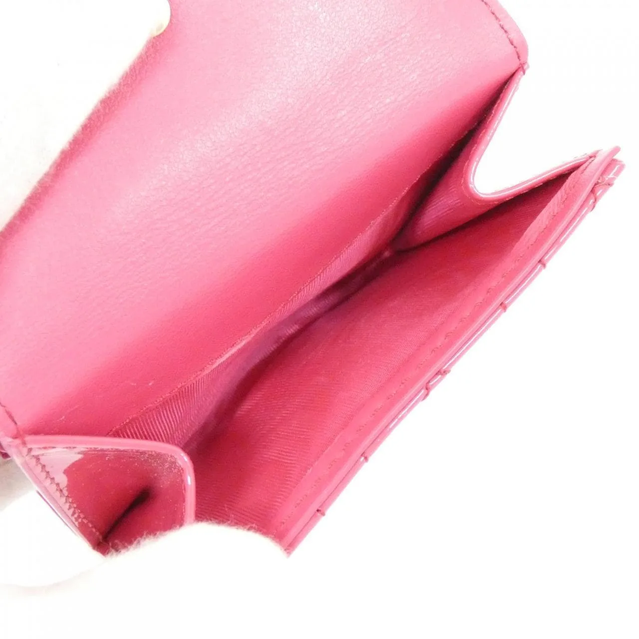 DIOR Lady Dior S0181OVRB Wallet Patent Leather Black Patent Leather Rank A - Thumbnail 9