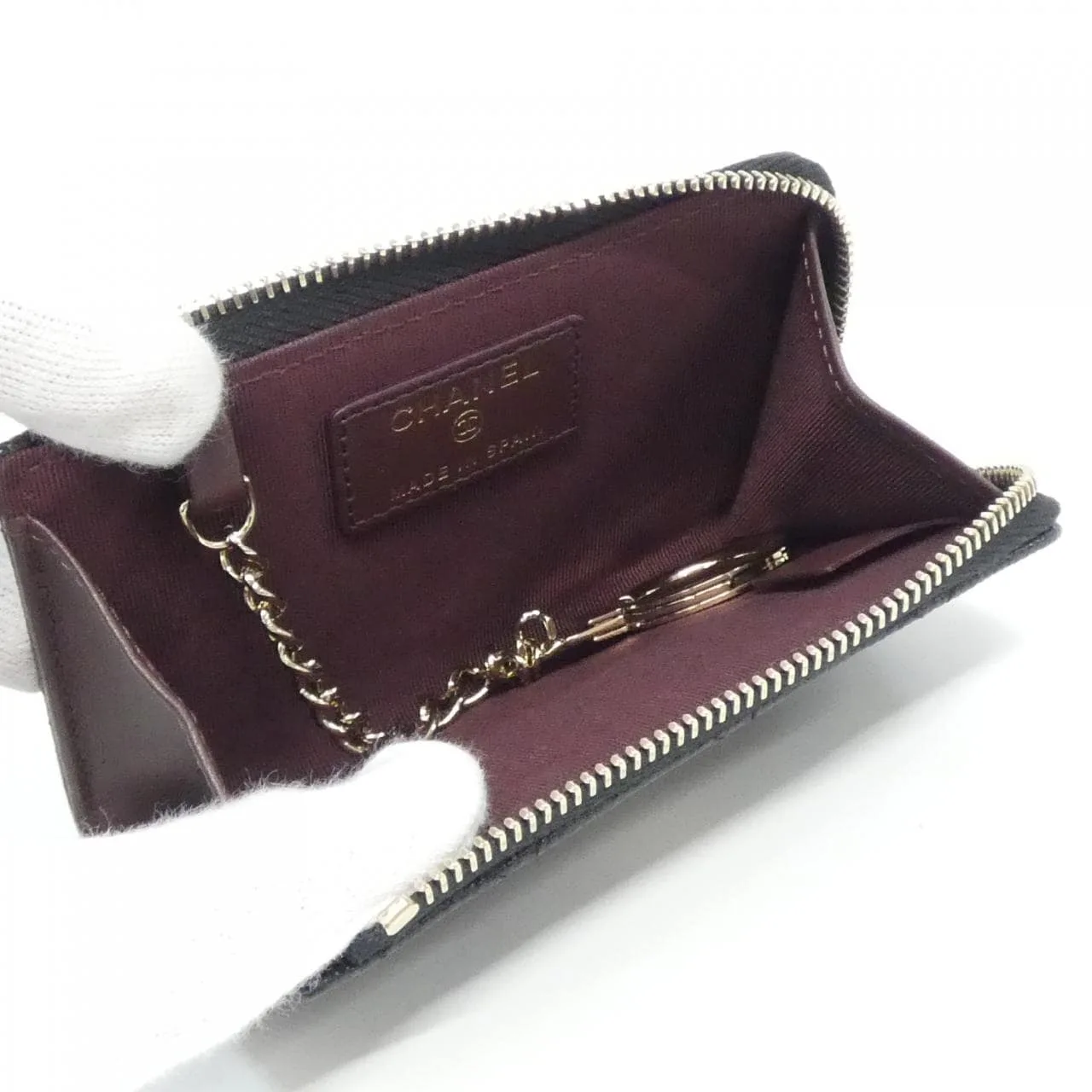 CHANEL Timeless Classic AP0221 Coin Case Grained Calfskin Black Grained Calfskin Rank A - Thumbnail 4