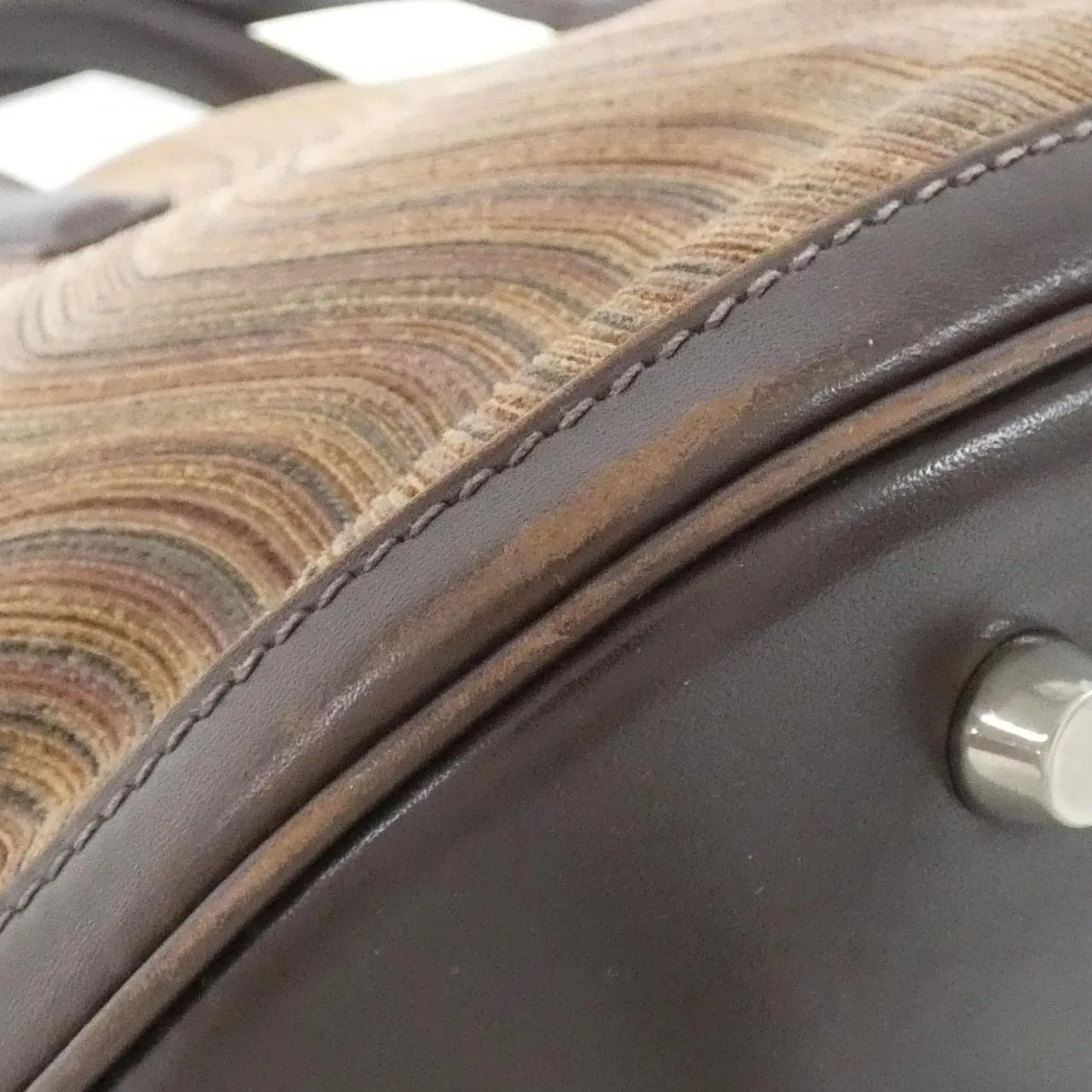 HERMES Handbag Box Calf 黑色 Box 皮 中古品B - 縮圖 2